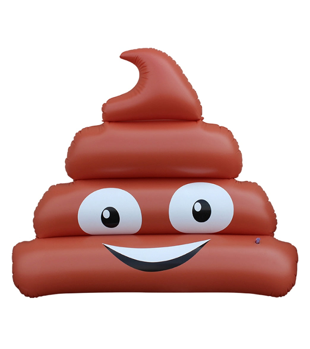ClubSwim Emoji Poop Inflatable Pool Float Lounger 63"