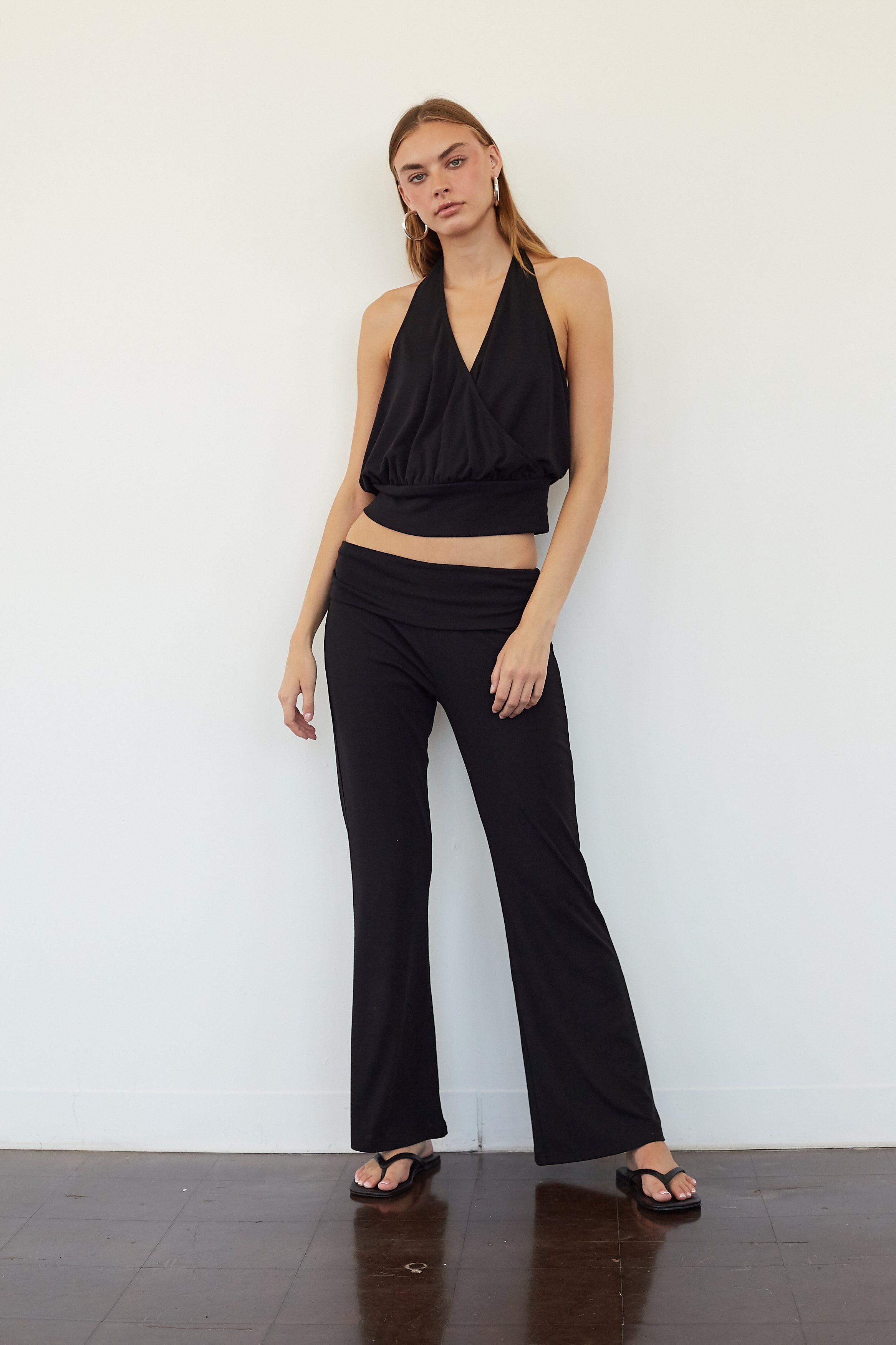 Yasmin Foldover Flare Pant