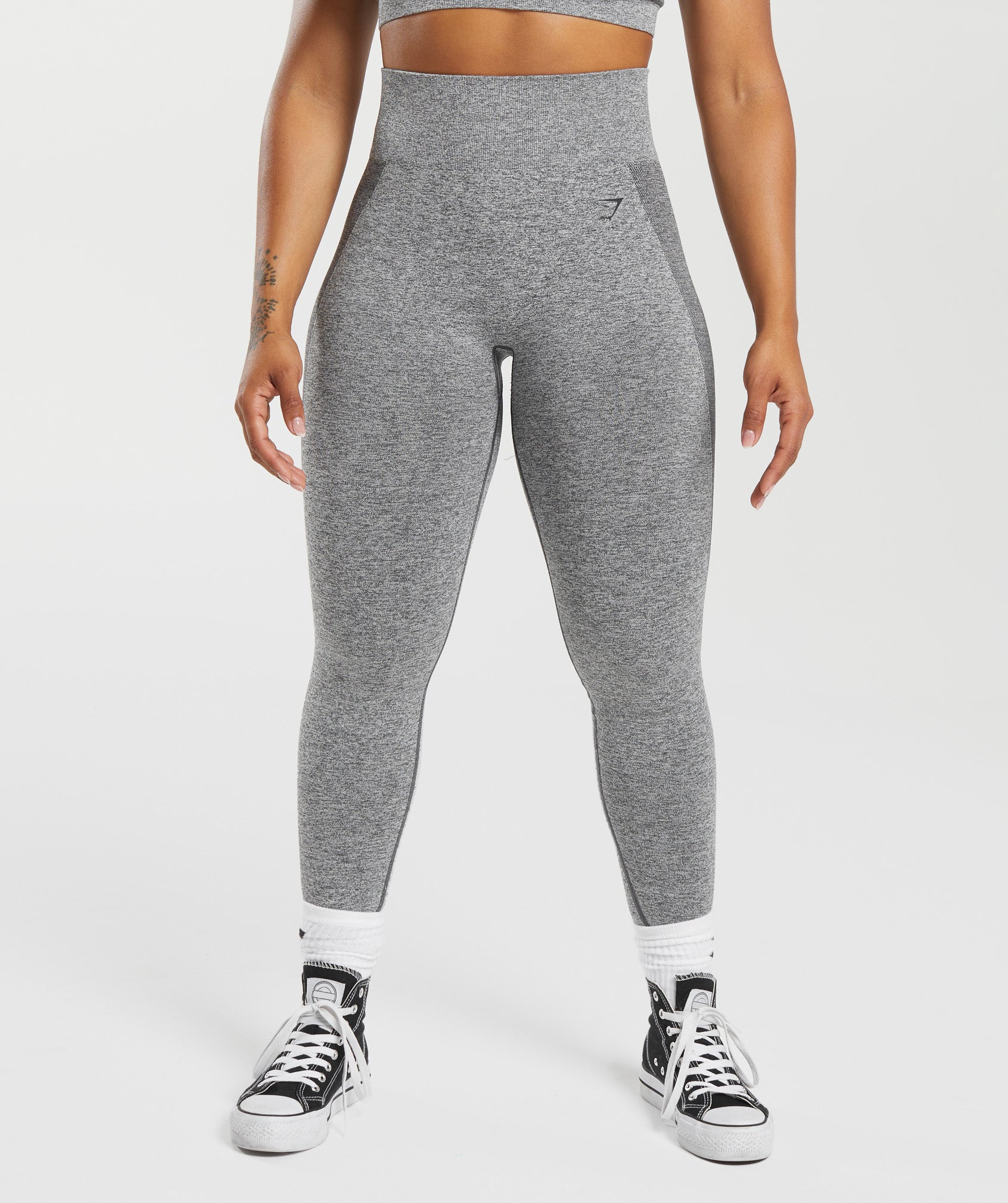 Gymshark Flex High Waisted Leggings - Charcoal Grey Marl