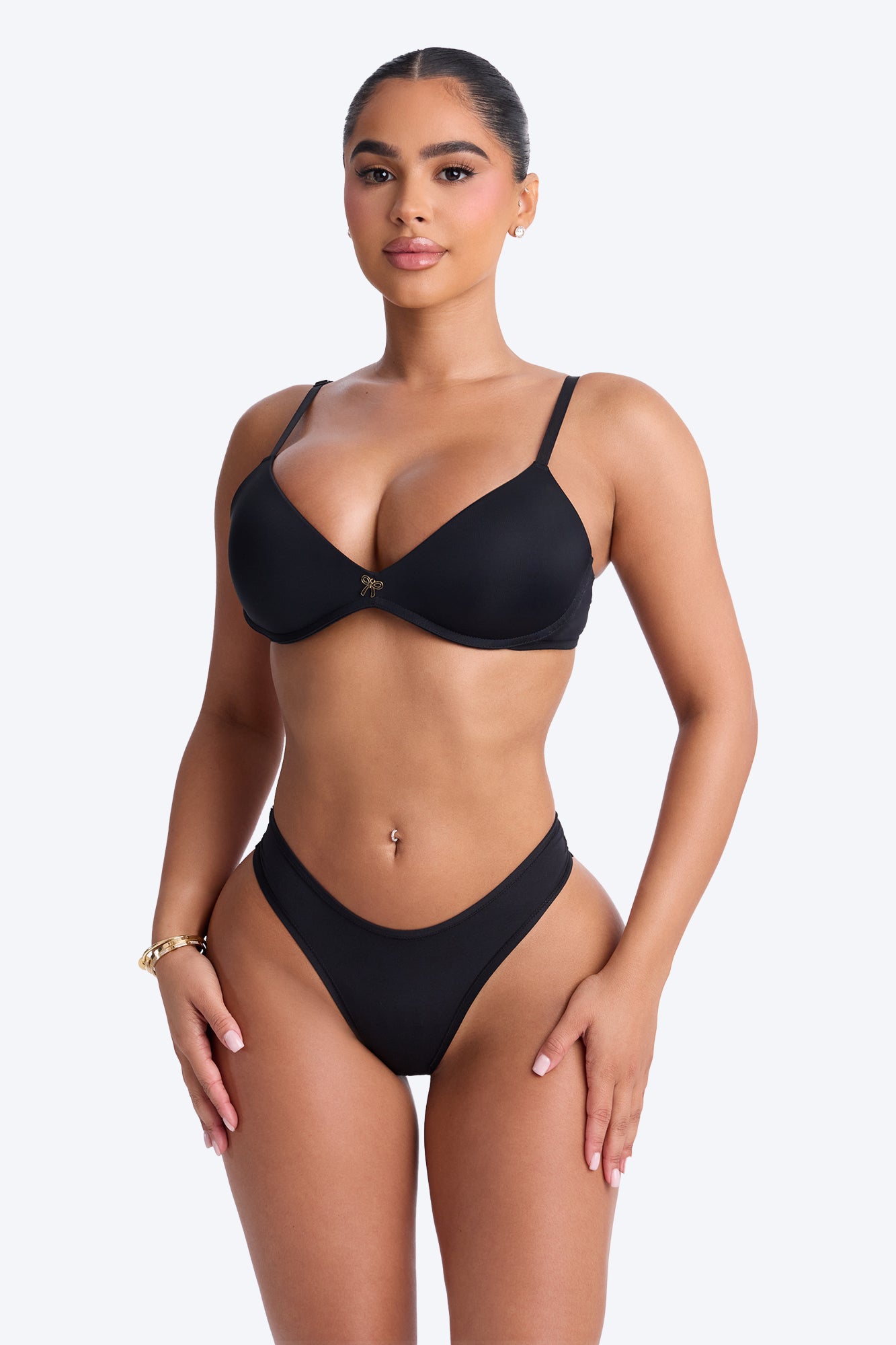 Always Flawless Wireless Microfiber Molded Cup Bra - Black