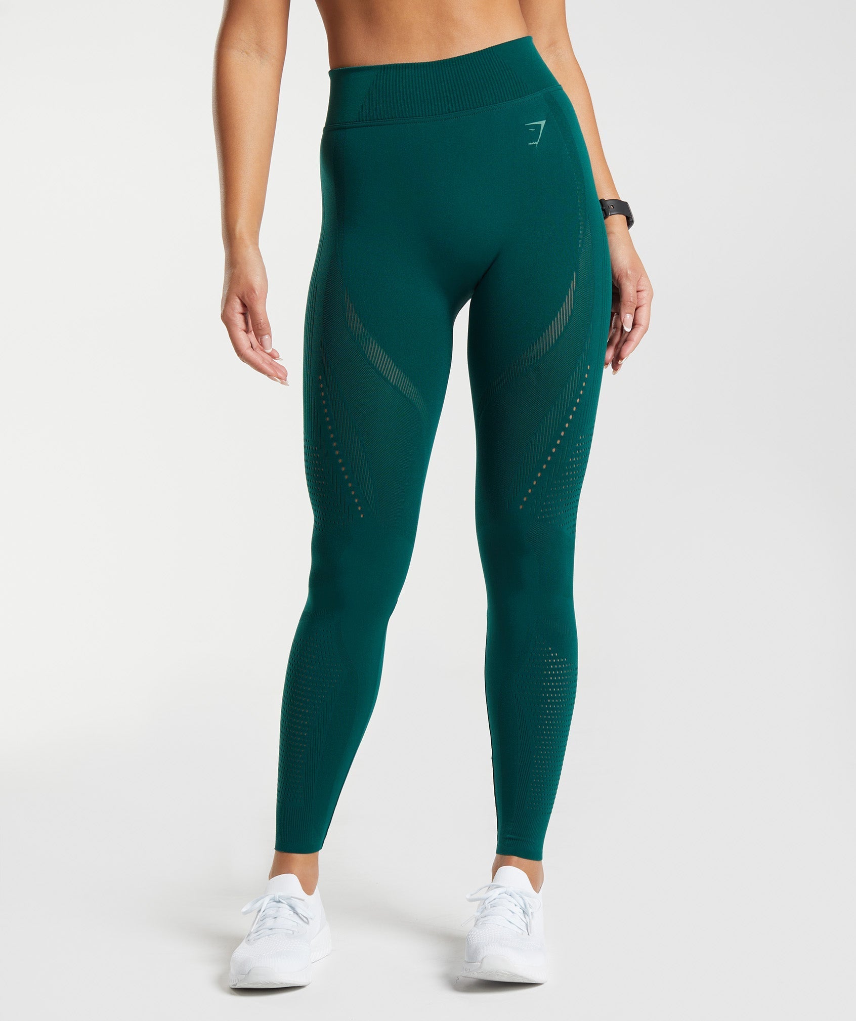 Gymshark Warp Knit Leggings - Green