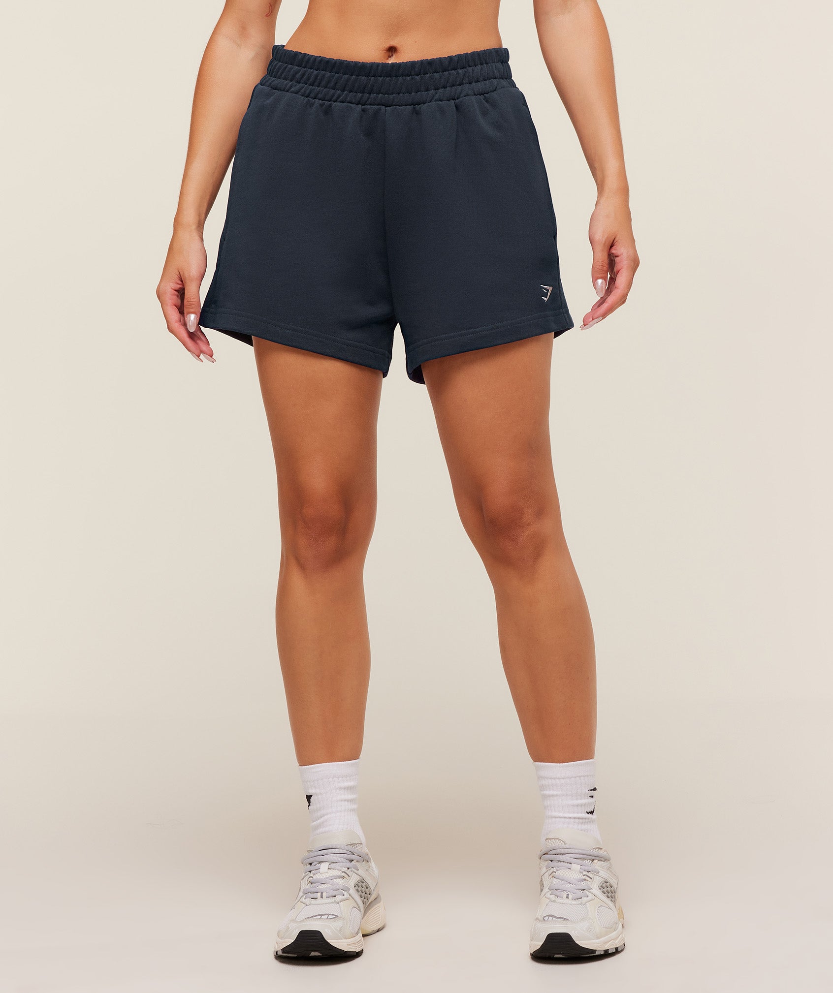 Gymshark Collegiate Graphic Shorts - Heavy Blue