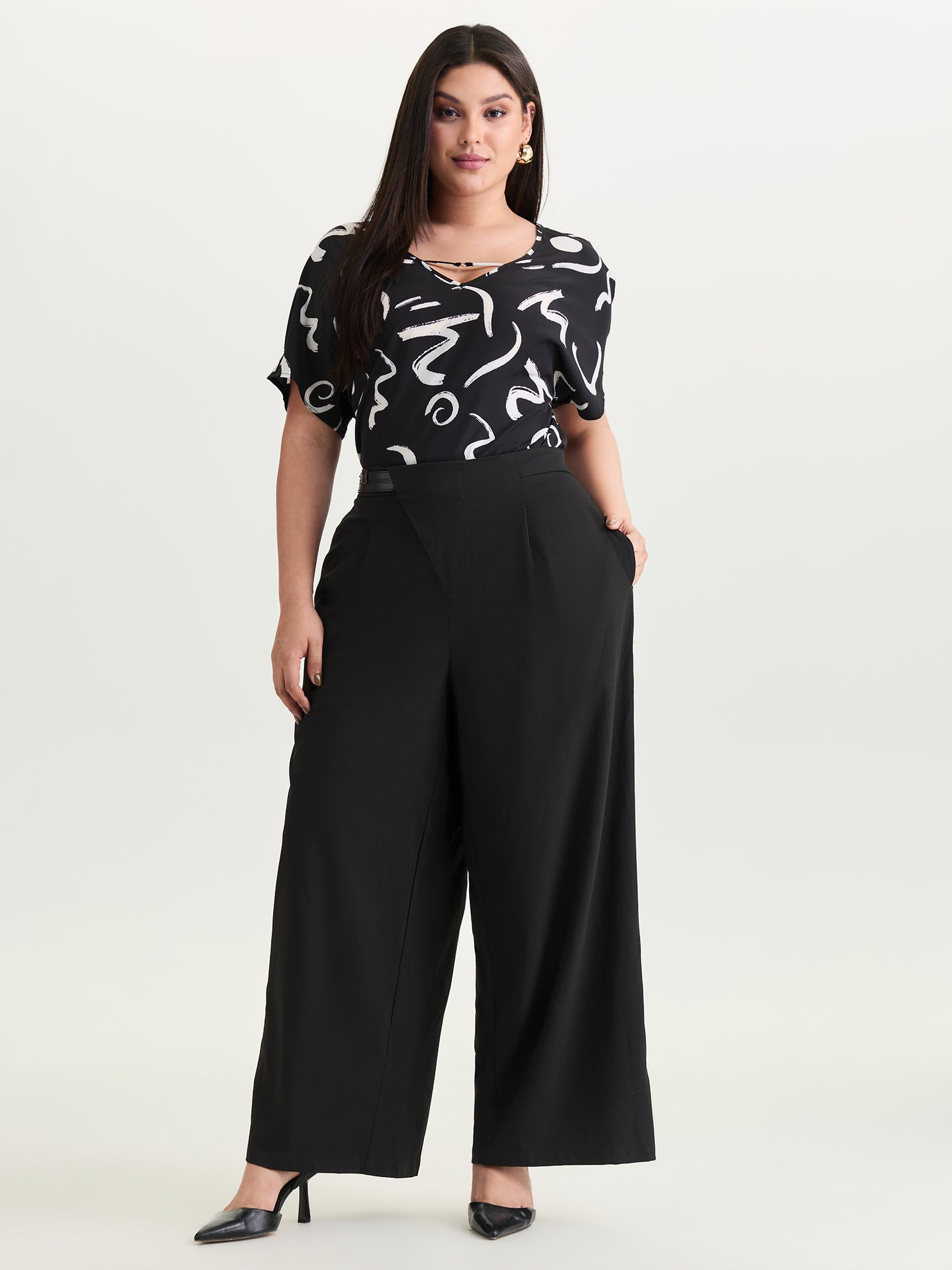 Special Waist Joint Cinched Pants