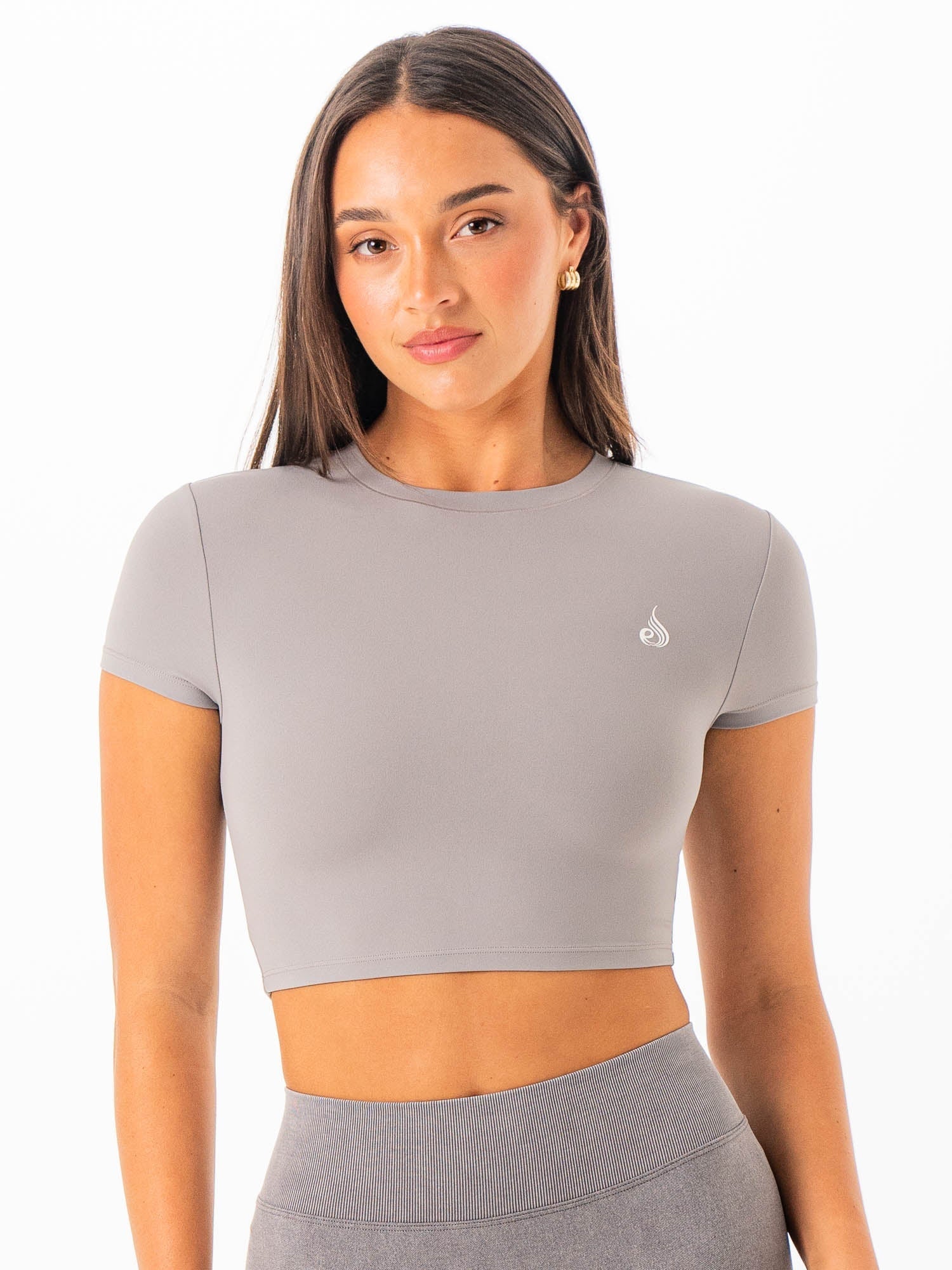 NKD Cropped Tee - Grey