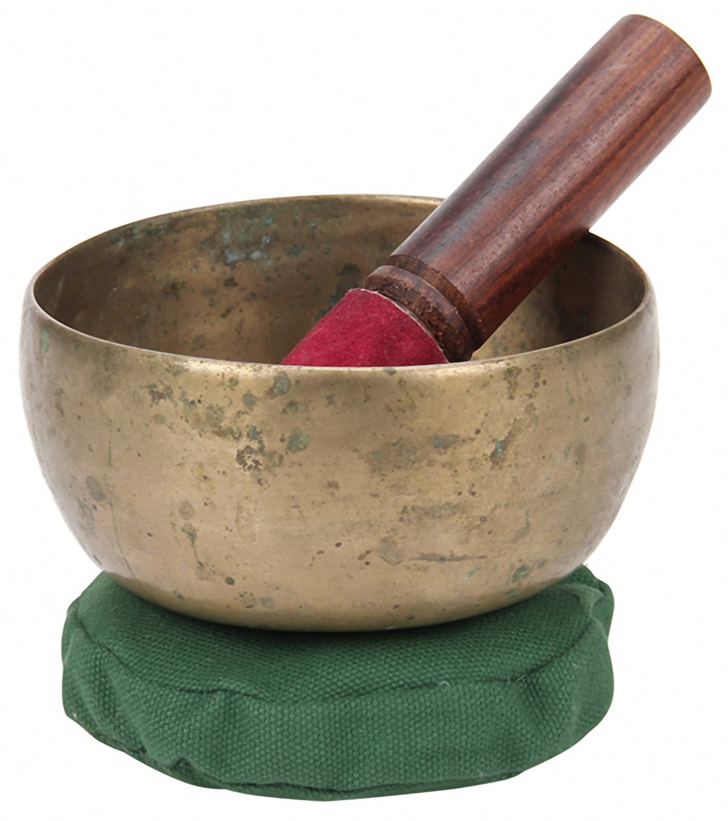 Sacred Space Antique G Chakra Tibetan Singing Bowl 4.75"