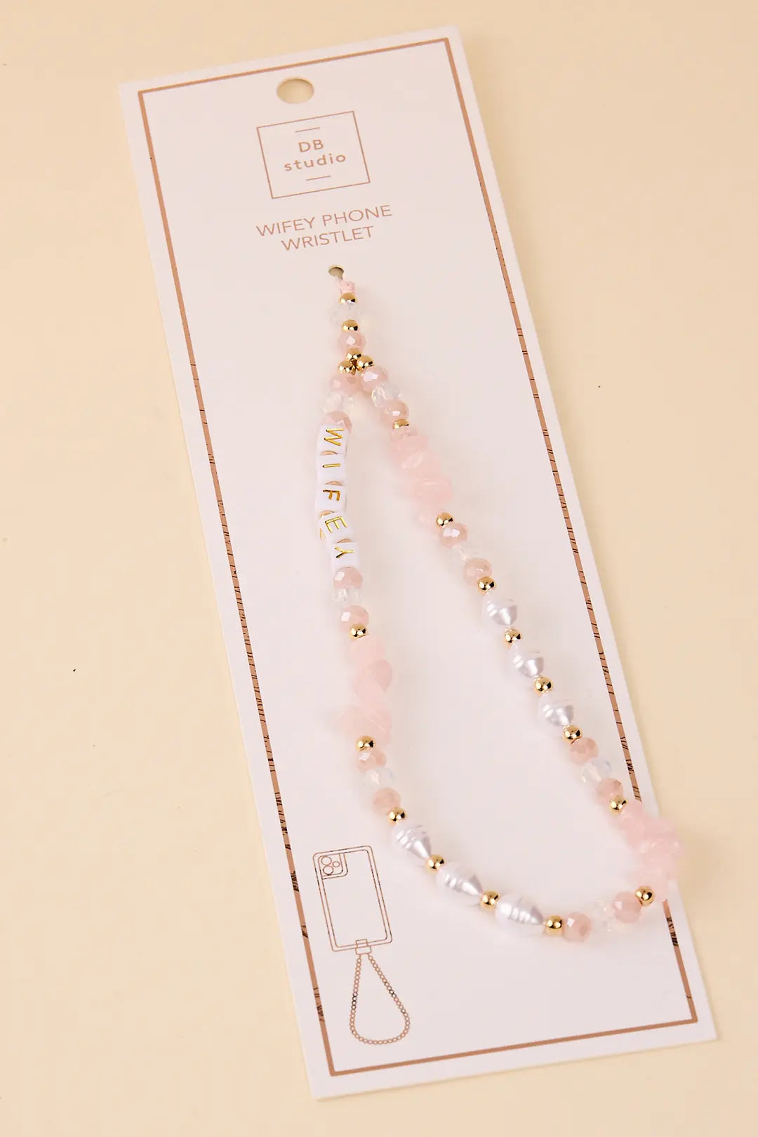Beaded Bride Phone Wristlet