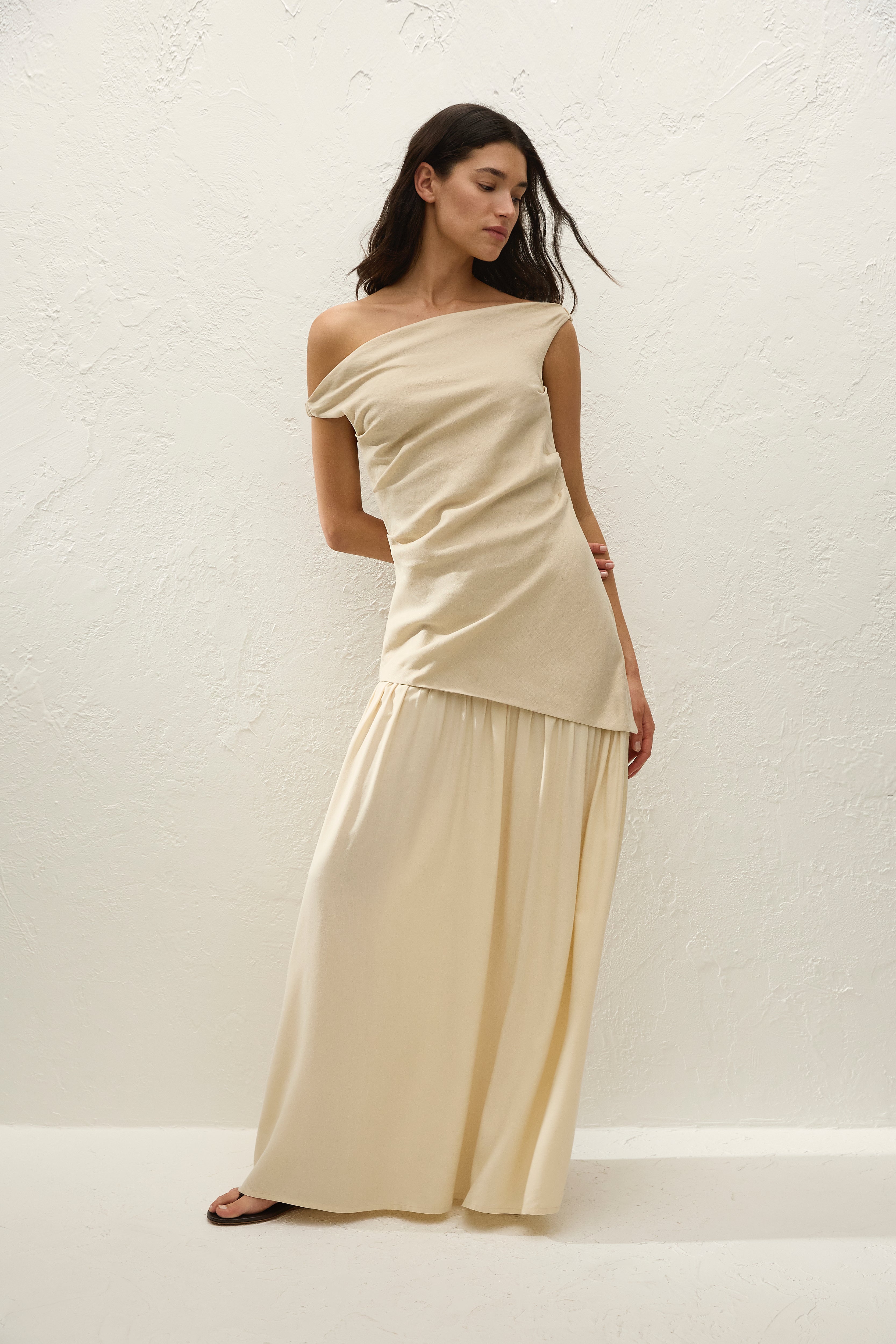 Roma Maxi Dress Panna - Final Sale