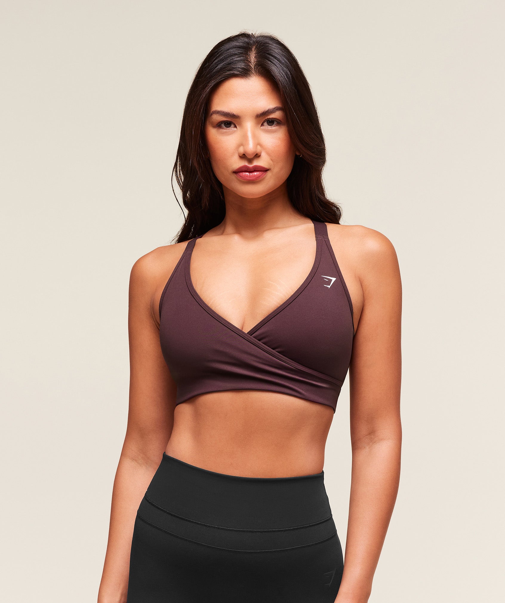 Gymshark Wrap Sports Bra - Cherry Purple