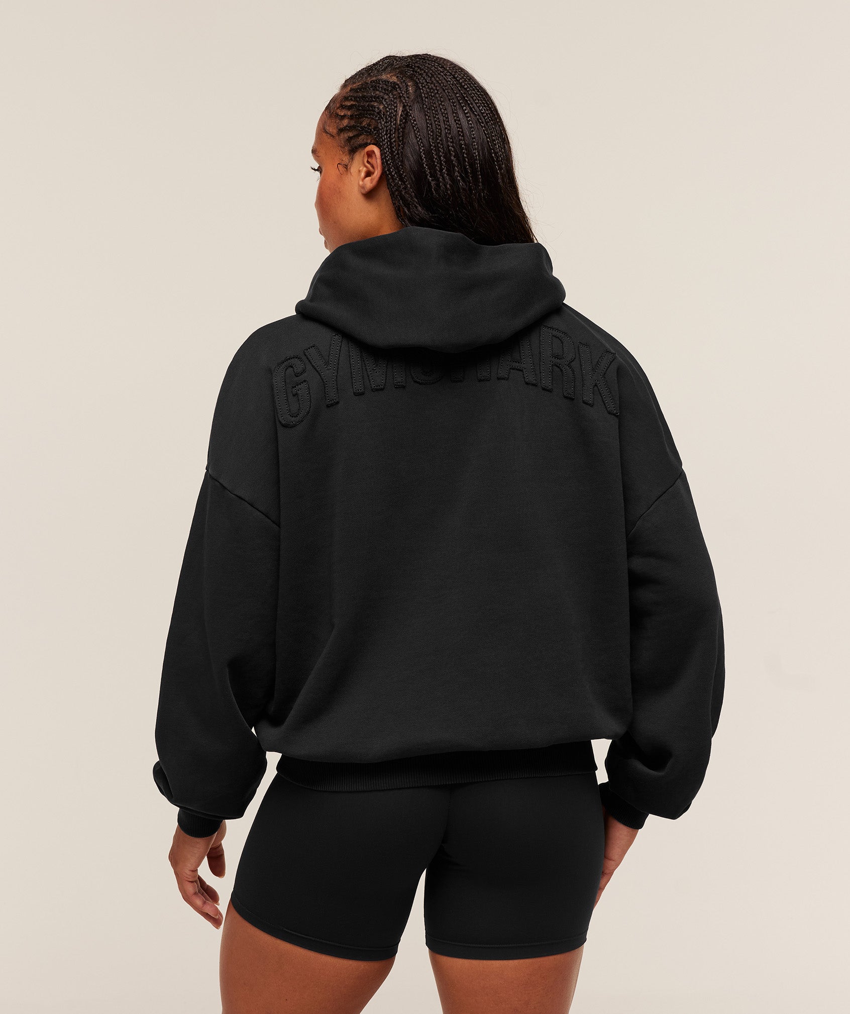 Gymshark Power Washed Oversized Hoodie - Black/Wash