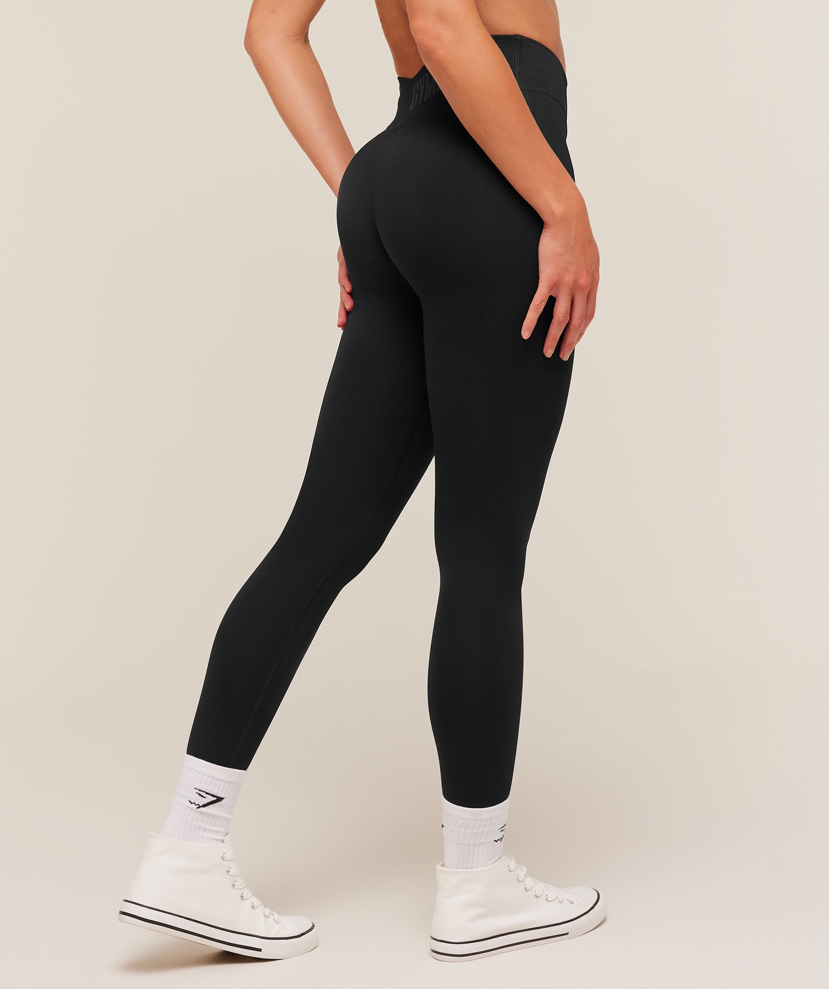 Gymshark Flex V4 Leggings - Black/P885