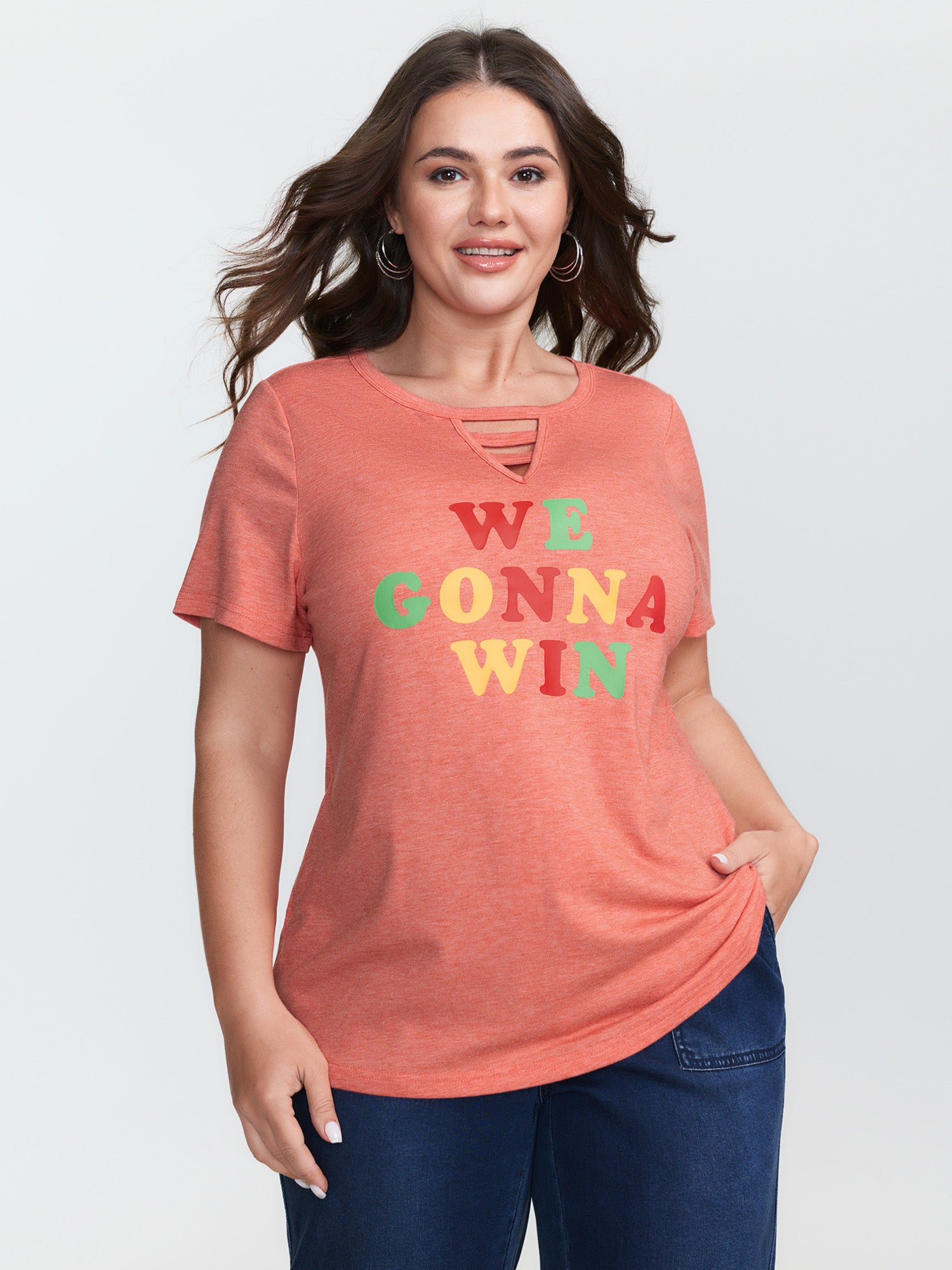 Supersoft We Gonna Win Cut-Out T-Shirt