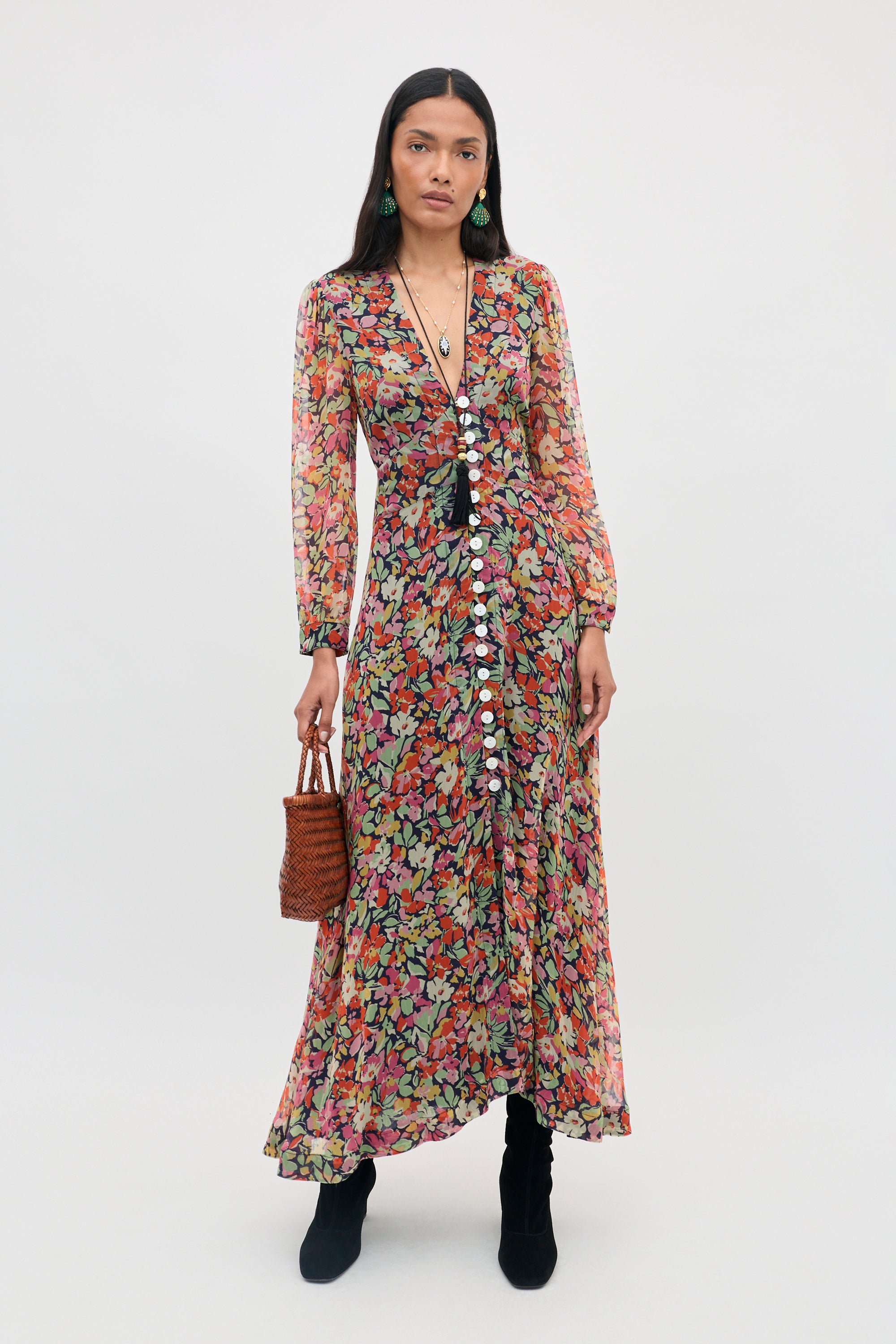 Avalyn -  Vintage Floral Deep Navy