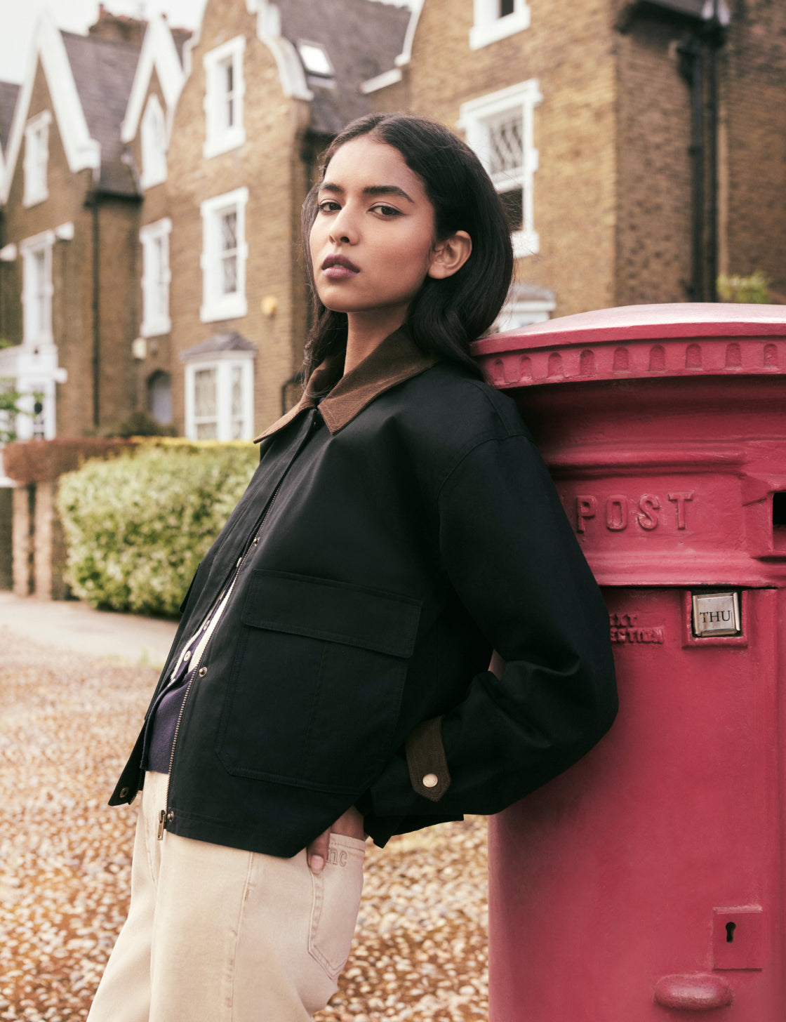 Navy Short Freddie Barn Jacket