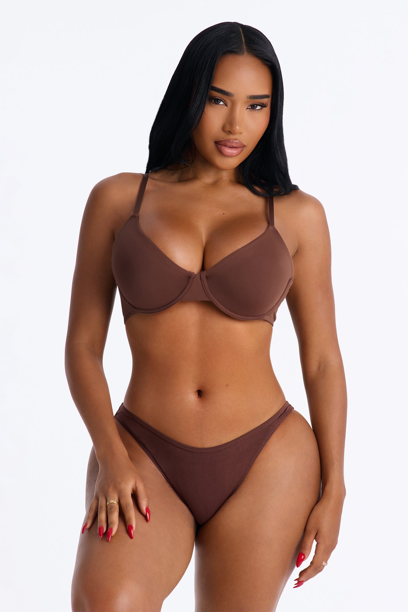 Soft Fit Smoothing Full Coverage Bra - Chestnut
