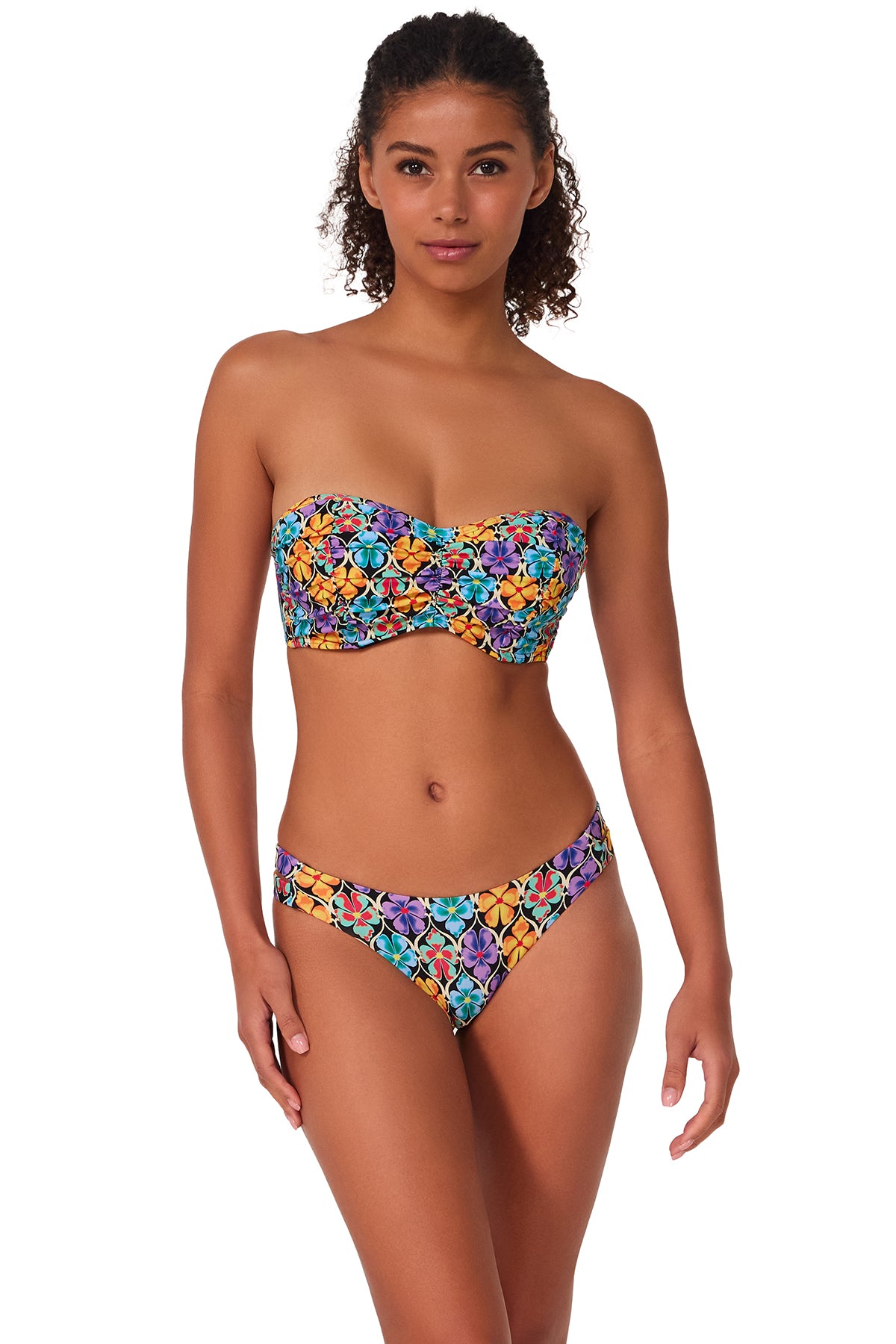 Sunsets Trellis Blooms Loretta Bandeau Top