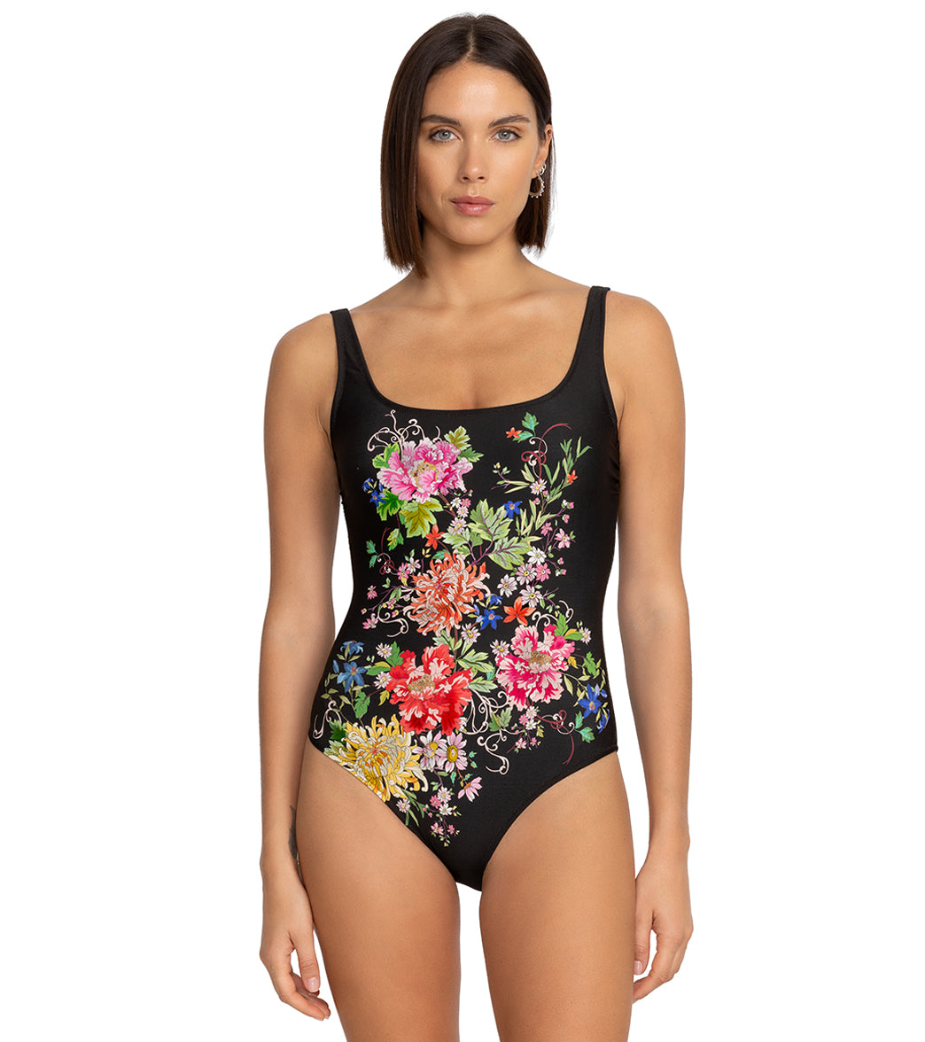 Johnny Was Women's Metalli Notte Tanksuit One Piece Swimsuit