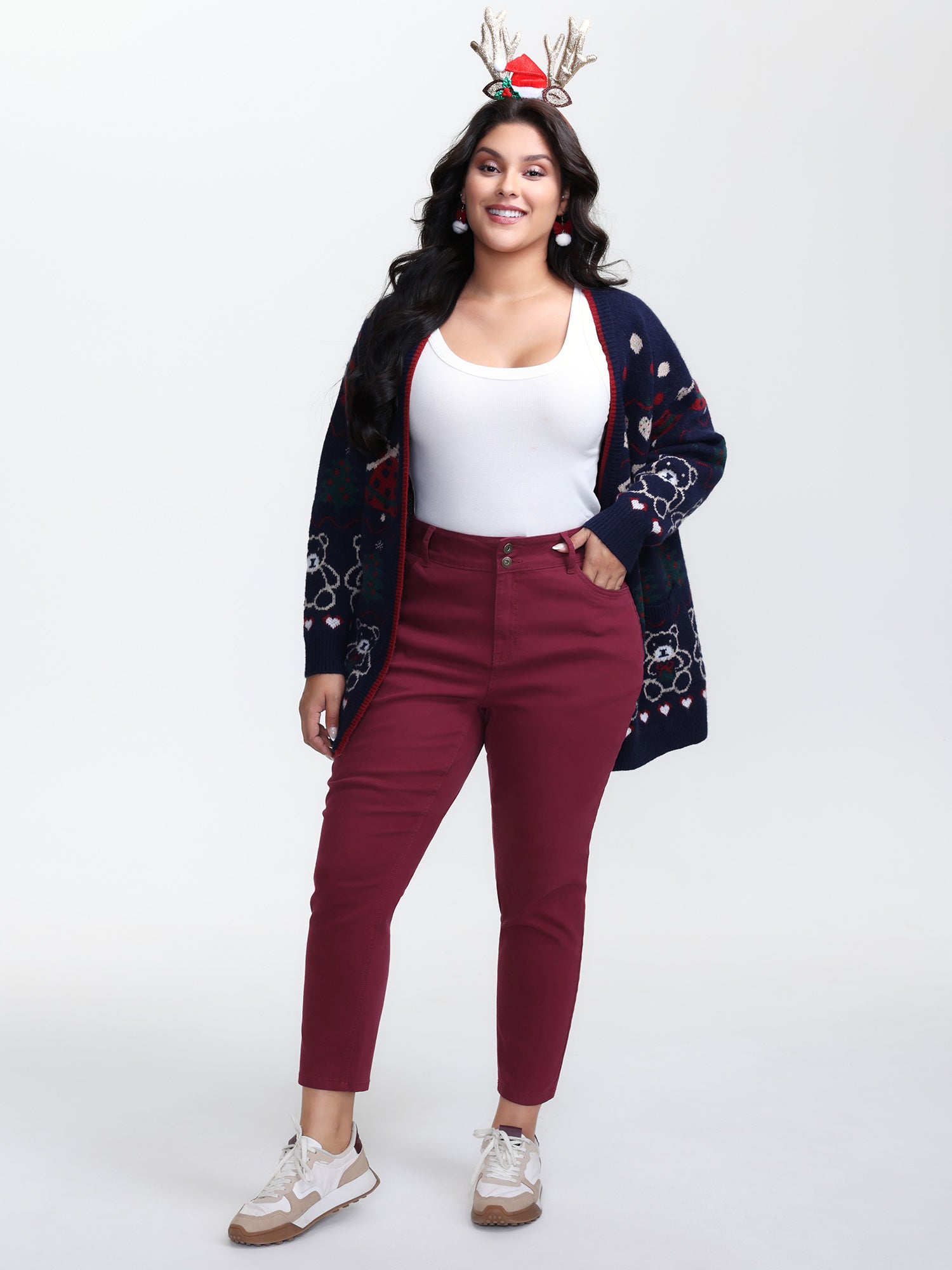 High Rise Skinny-Fit Cropped Jeans