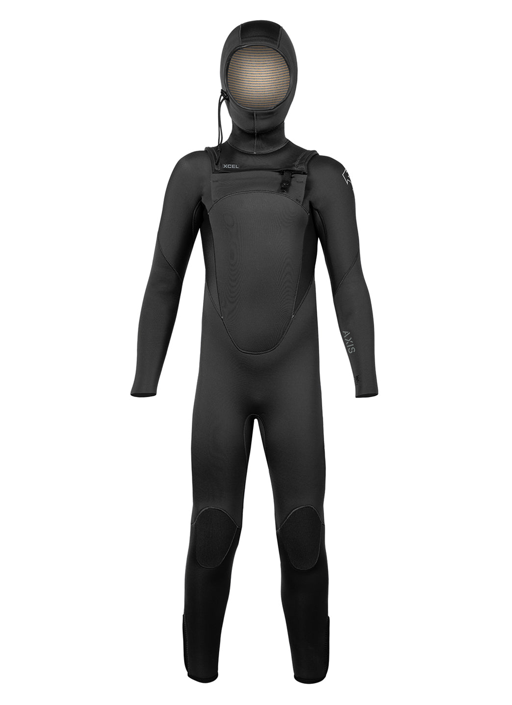Xcel Youth 5/4mm Axis Chest Zip Hooded Full Wetsuit
