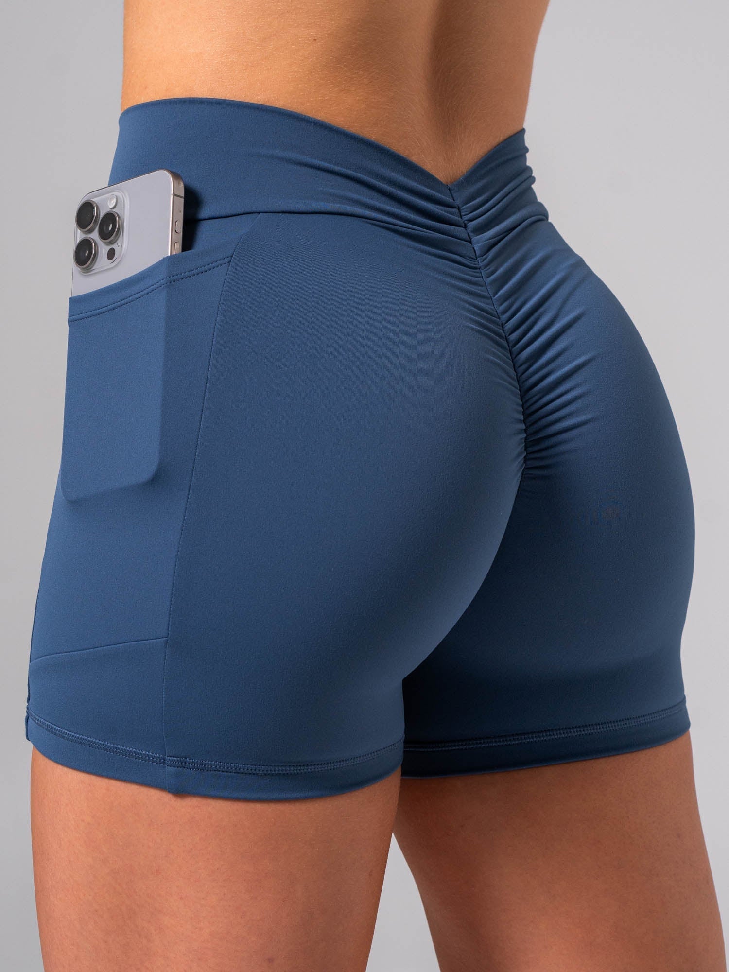 NKD V Scrunch Pocket Shorts - Deep Sea