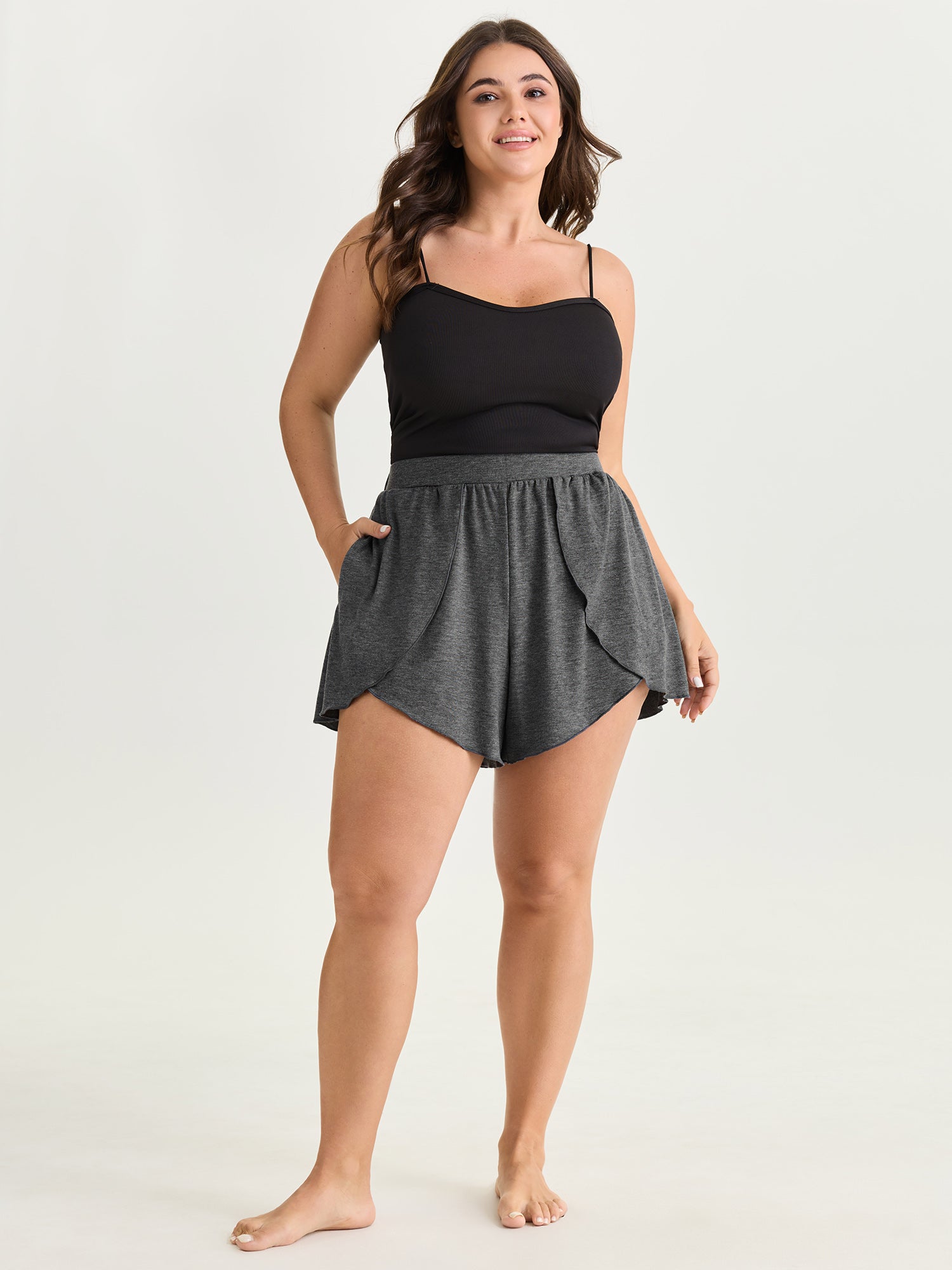 Supersoft Stretchy Petal Hem Lounge Bottoms