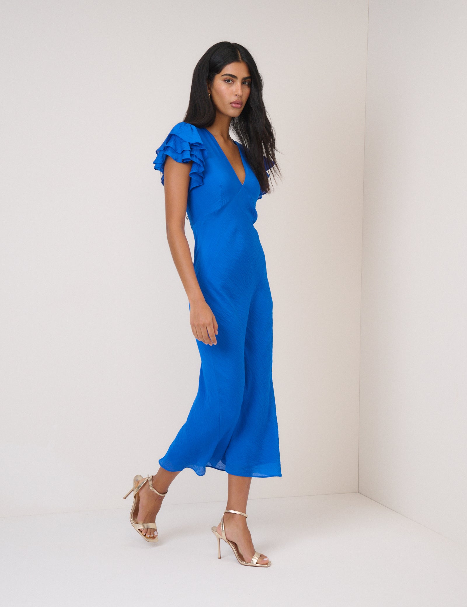 Electric Blue Layla Midi Dress