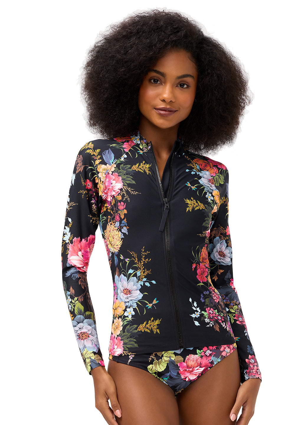 Johnny Was Women's Baccara Long Sleeve Surf Shirt