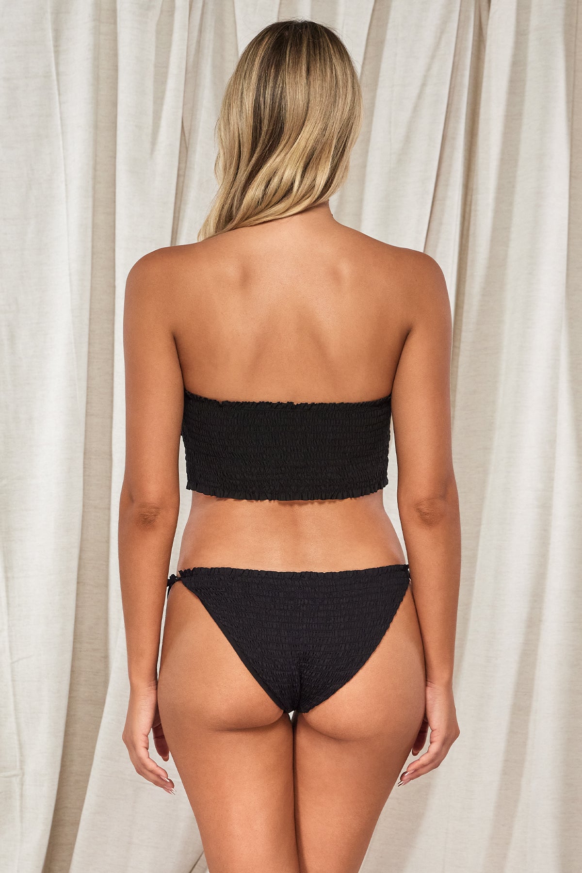 Swim Systems Black Kali Tie Side Bottom