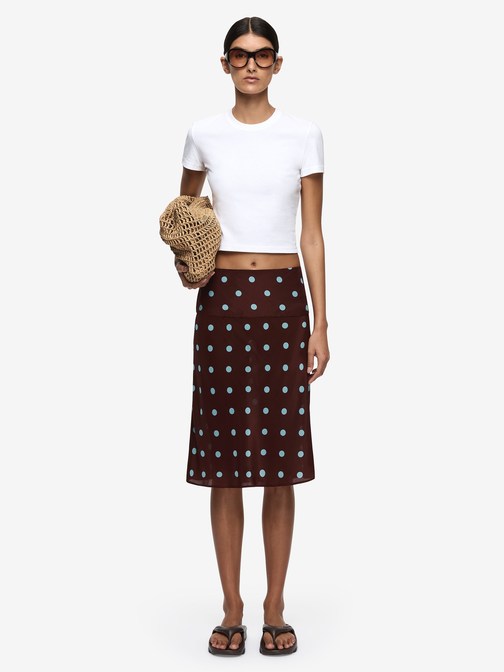 MATHILDE MIDI SKIRT - POLKA DOT