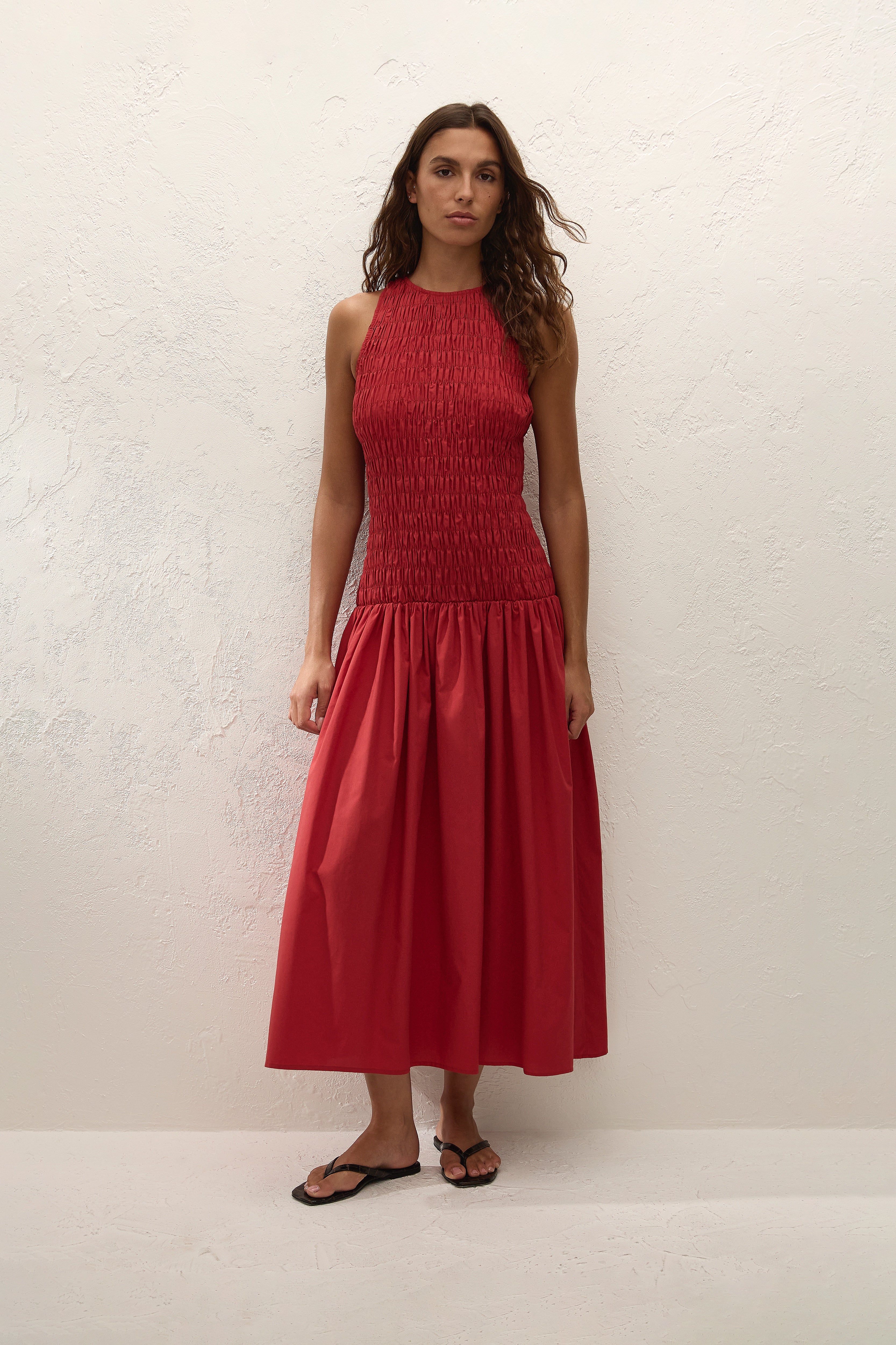 Sanchia Midi Dress Chilli