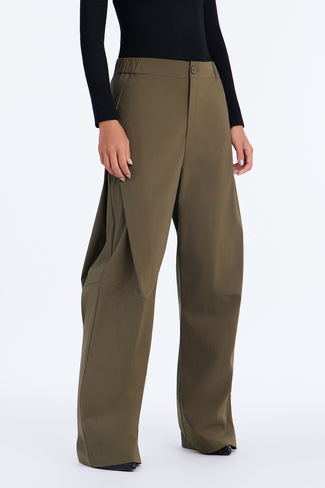 Slick Moves Only Windbreaker Barrel Pant 31″ - Olive