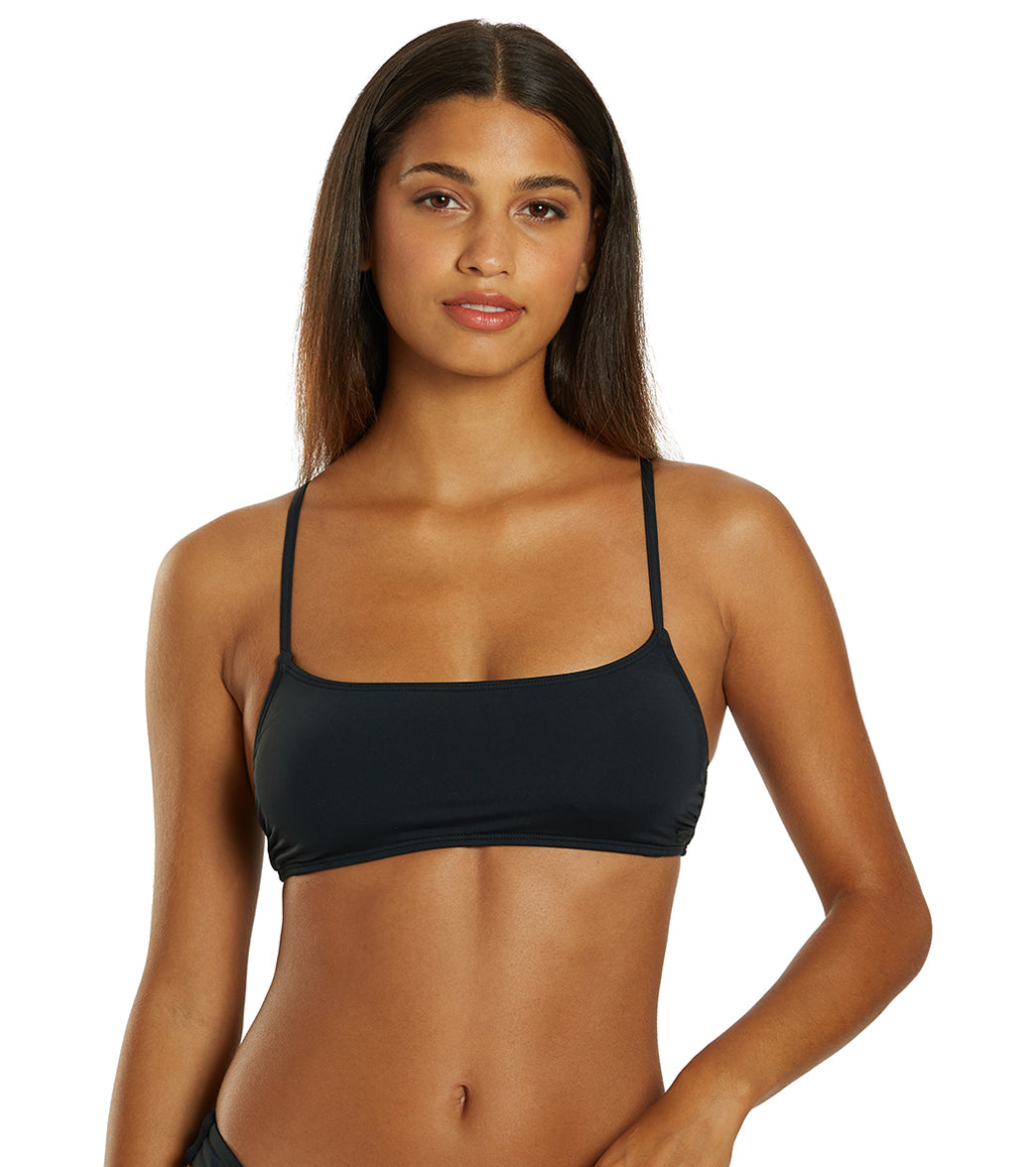 Roxy Women's Solid Beach Classics Bralette Bikini Top