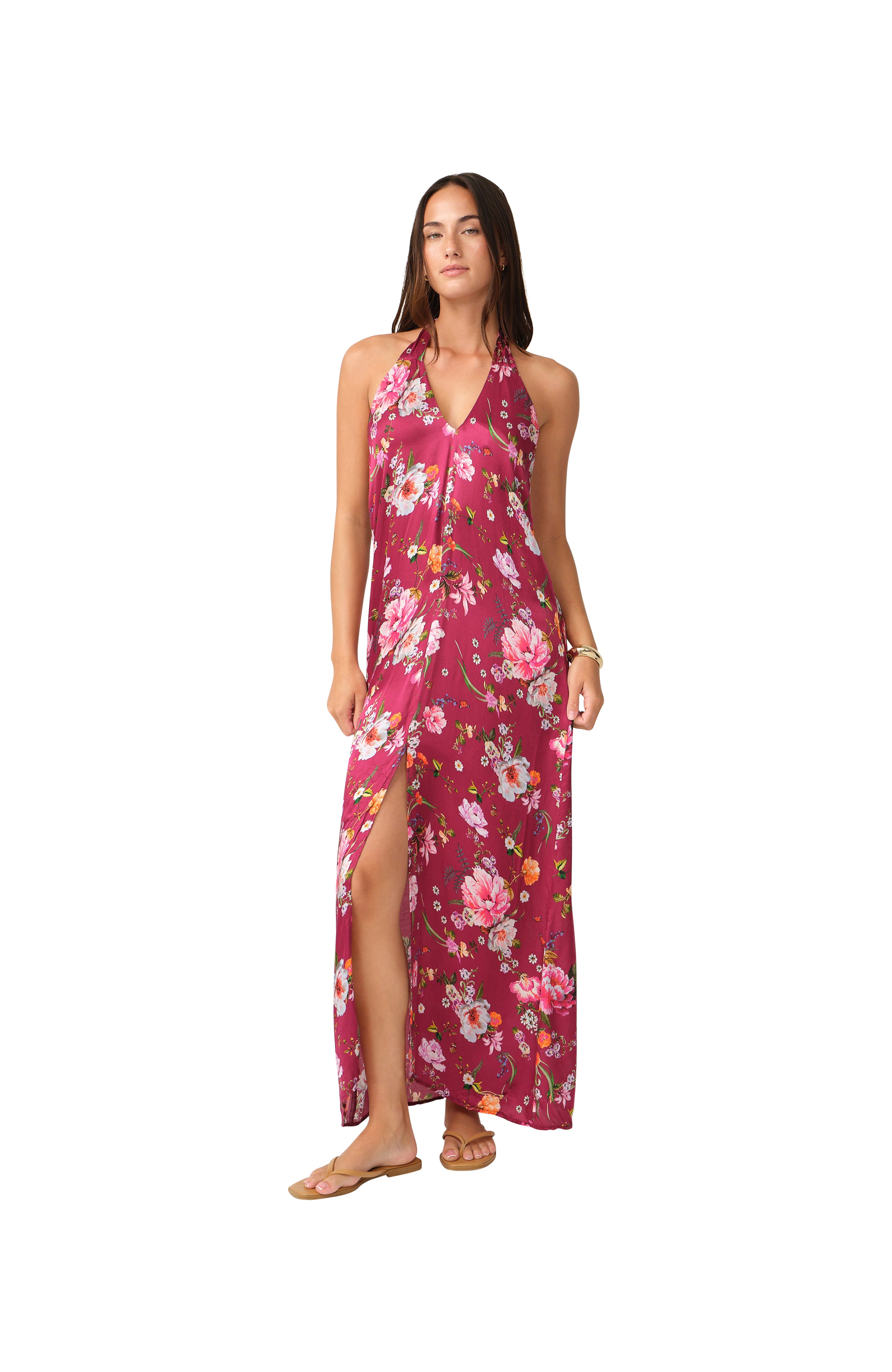 PQ Swim Fiesta Flora Bonnie Halter Dress