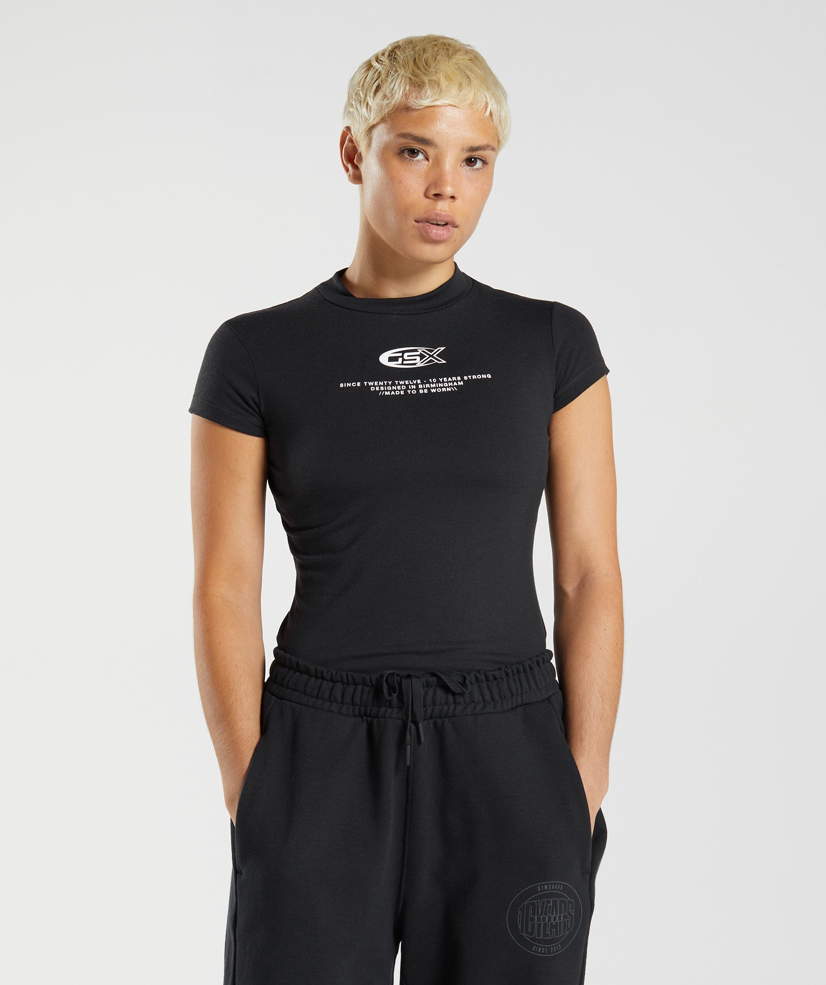 Gymshark GS 10 Year T-Shirt - Black