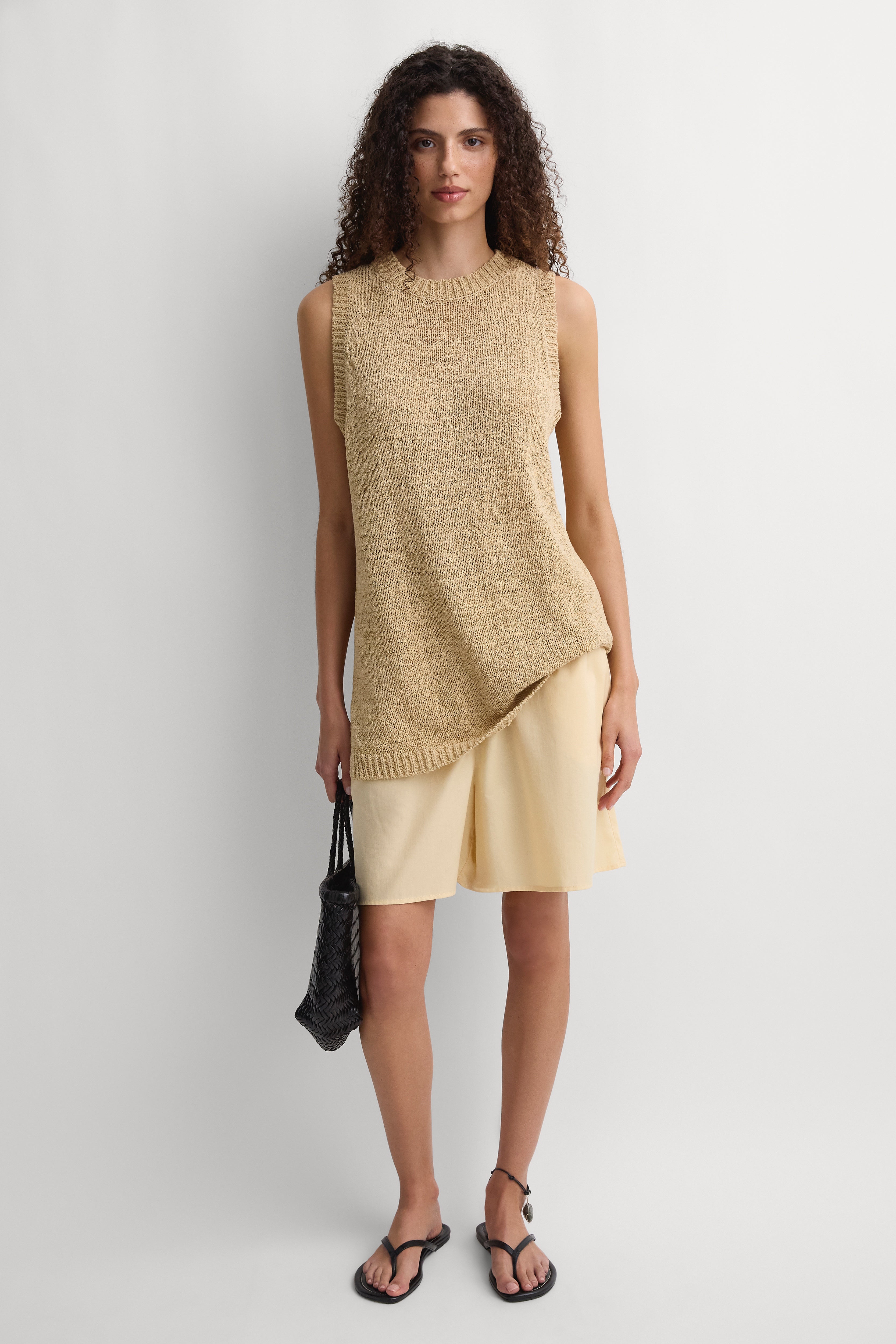 The Knit Vest Wheat