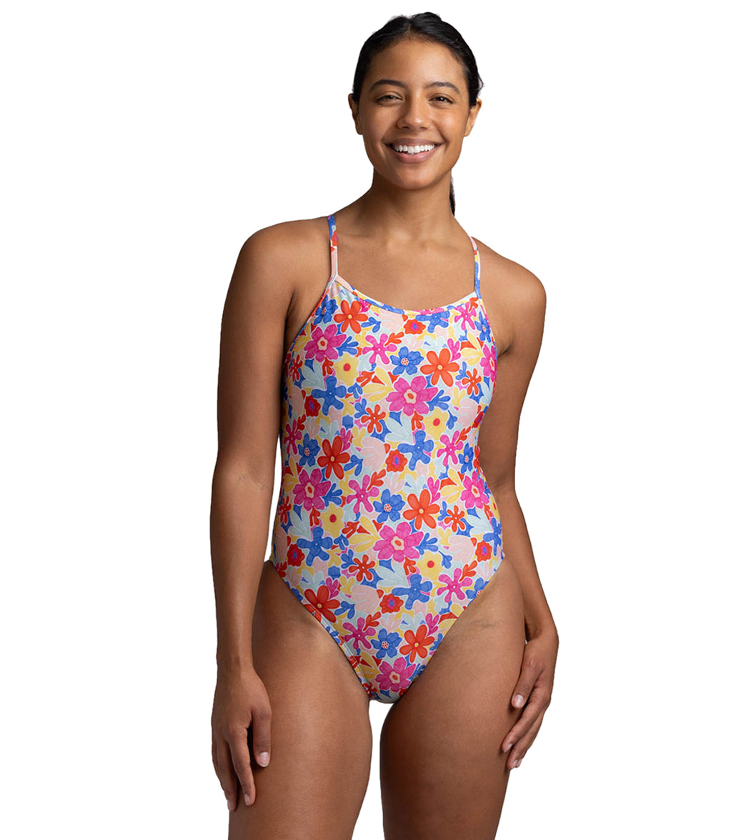 JOLYN Women's Brandon 2 Happy Flora One Piece Swimsuit