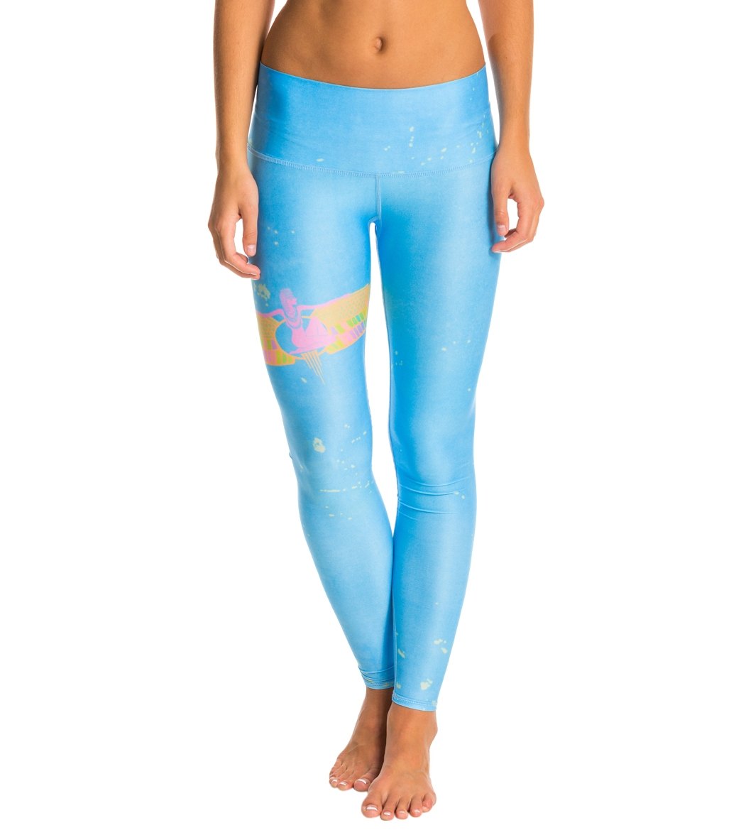 Teeki Rainbow Priestess Blue Yoga Leggings