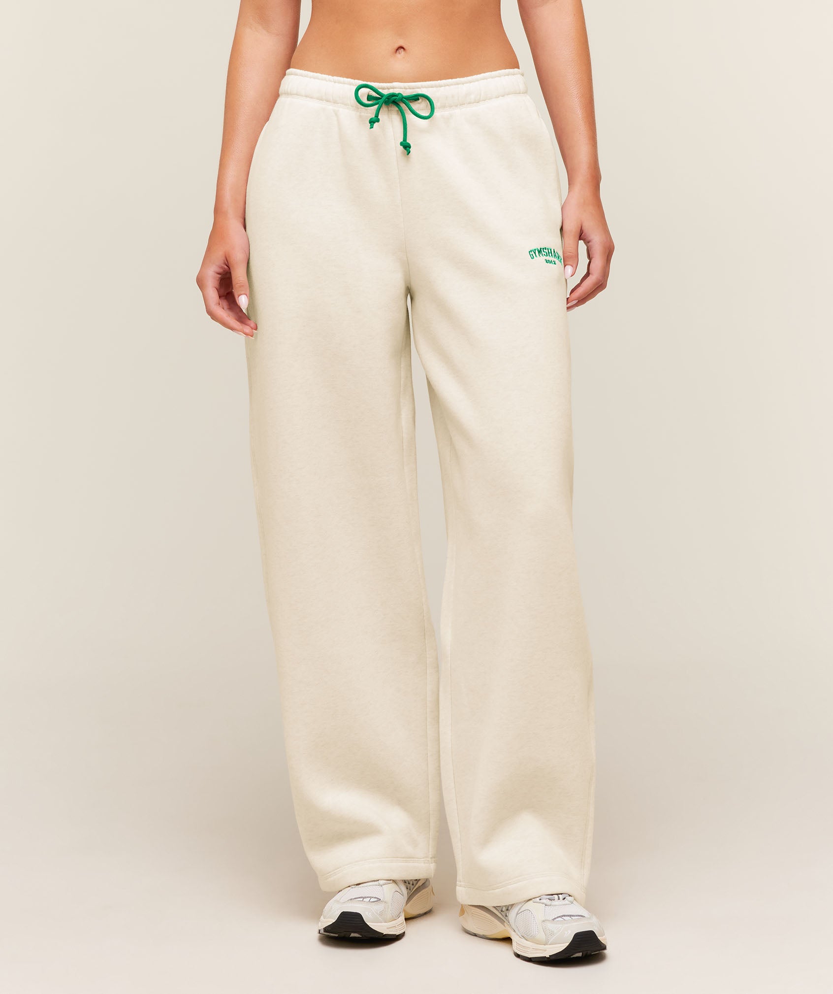Gymshark Cosy Luxe Campus Pants - Bros Chalk Marl