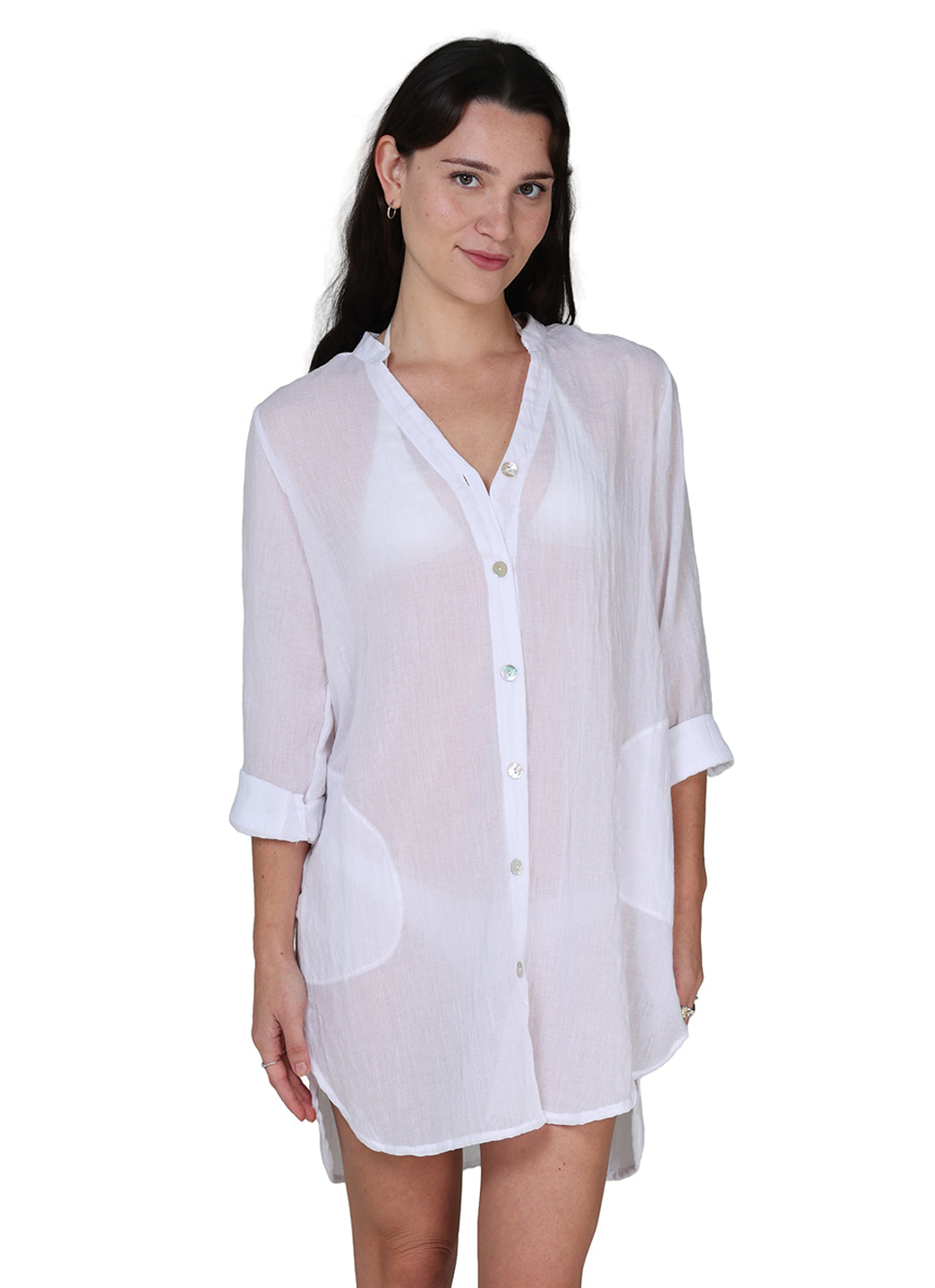 J.Valdi Women's Breeze Big Cover Up Shirt