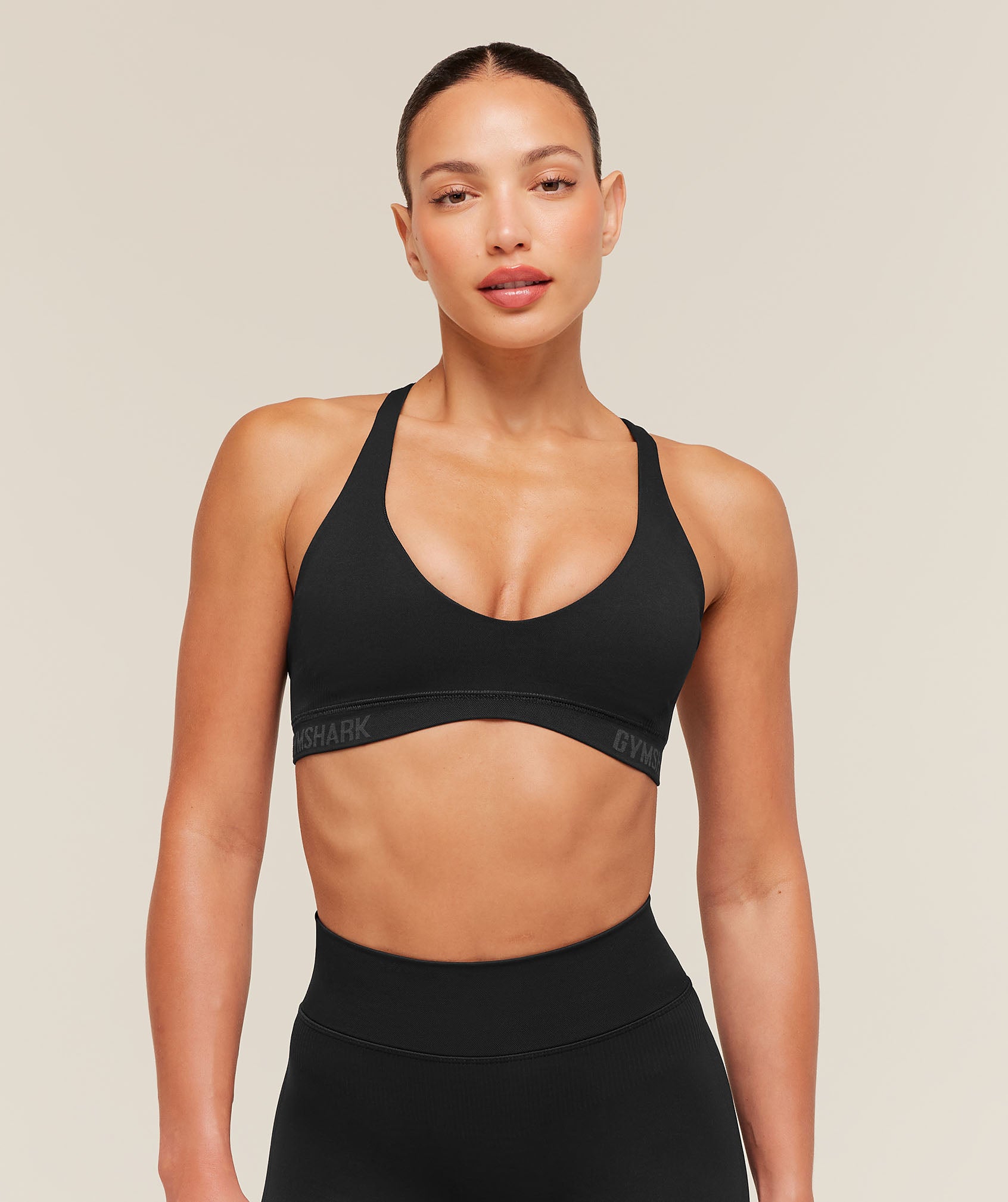 Gymshark Flex V4 Sports Bra - Black/P885