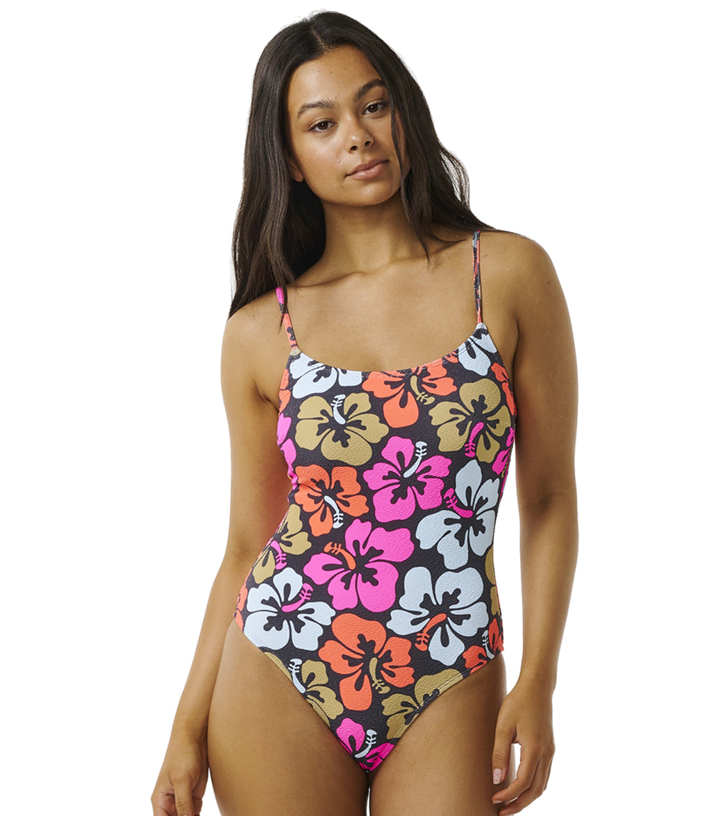 Rip Curl Women's Hibiscus Heat Cheeky One Piece Swimsuit