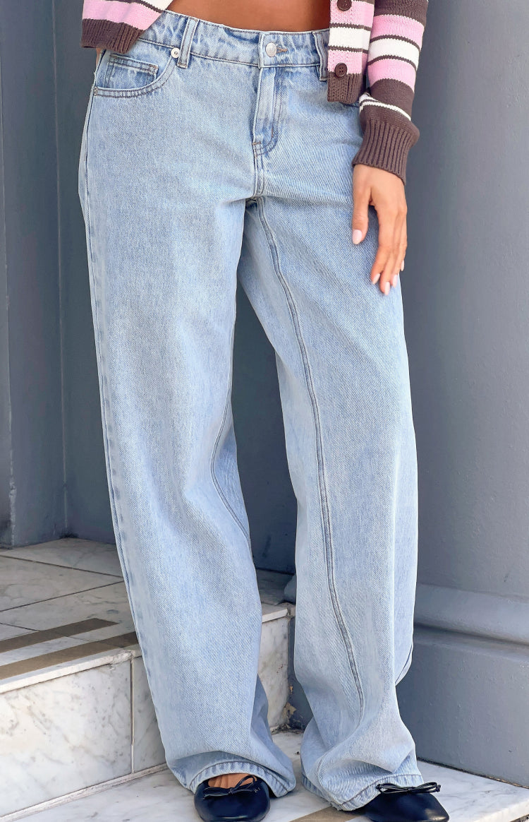 Carrie Light Wash Low Rise Jeans