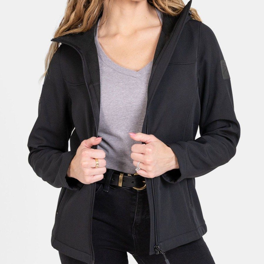 Women's Soft Shell Jacket - Black