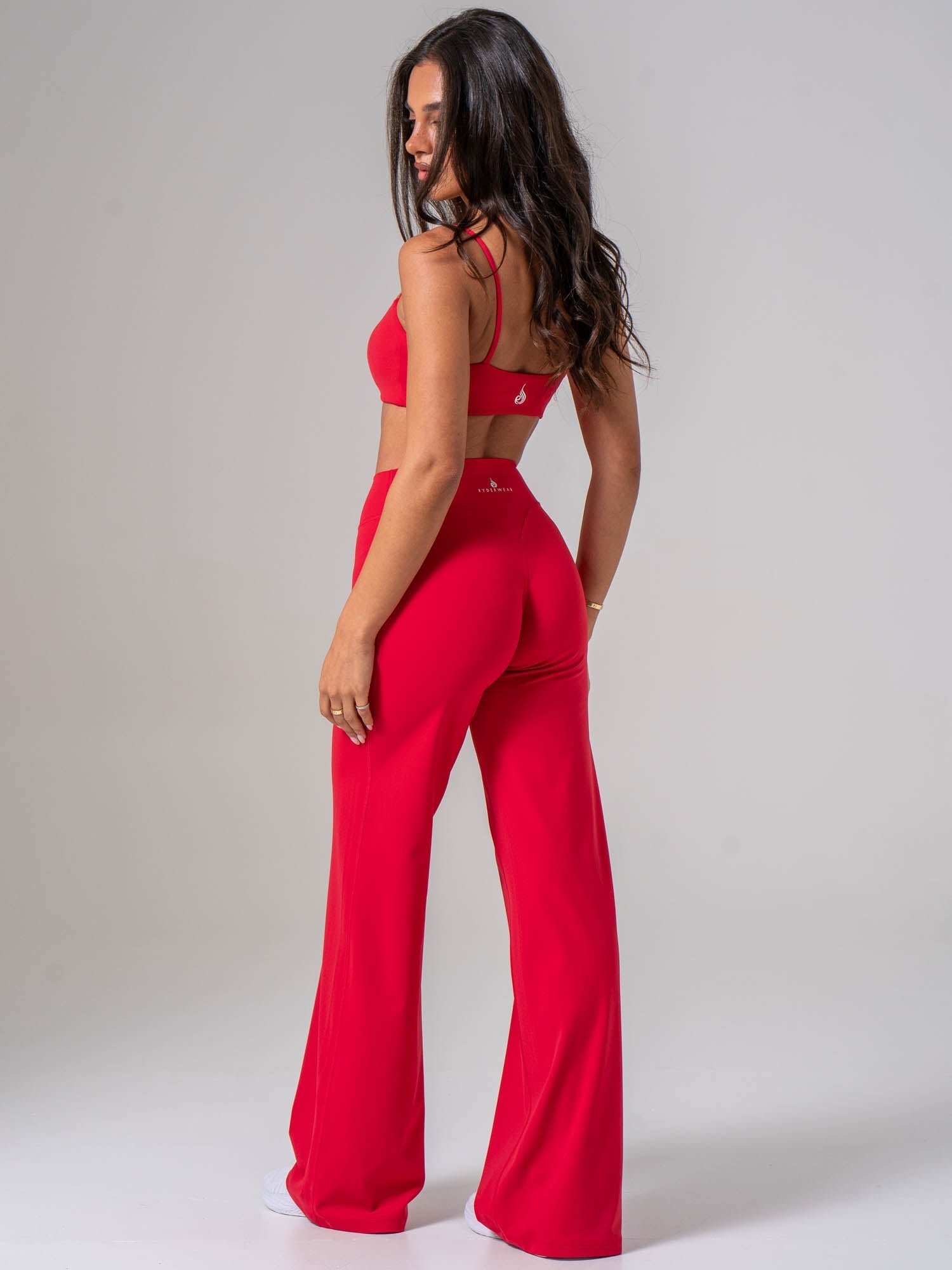 NKD Wide Leg Leggings - Cherry