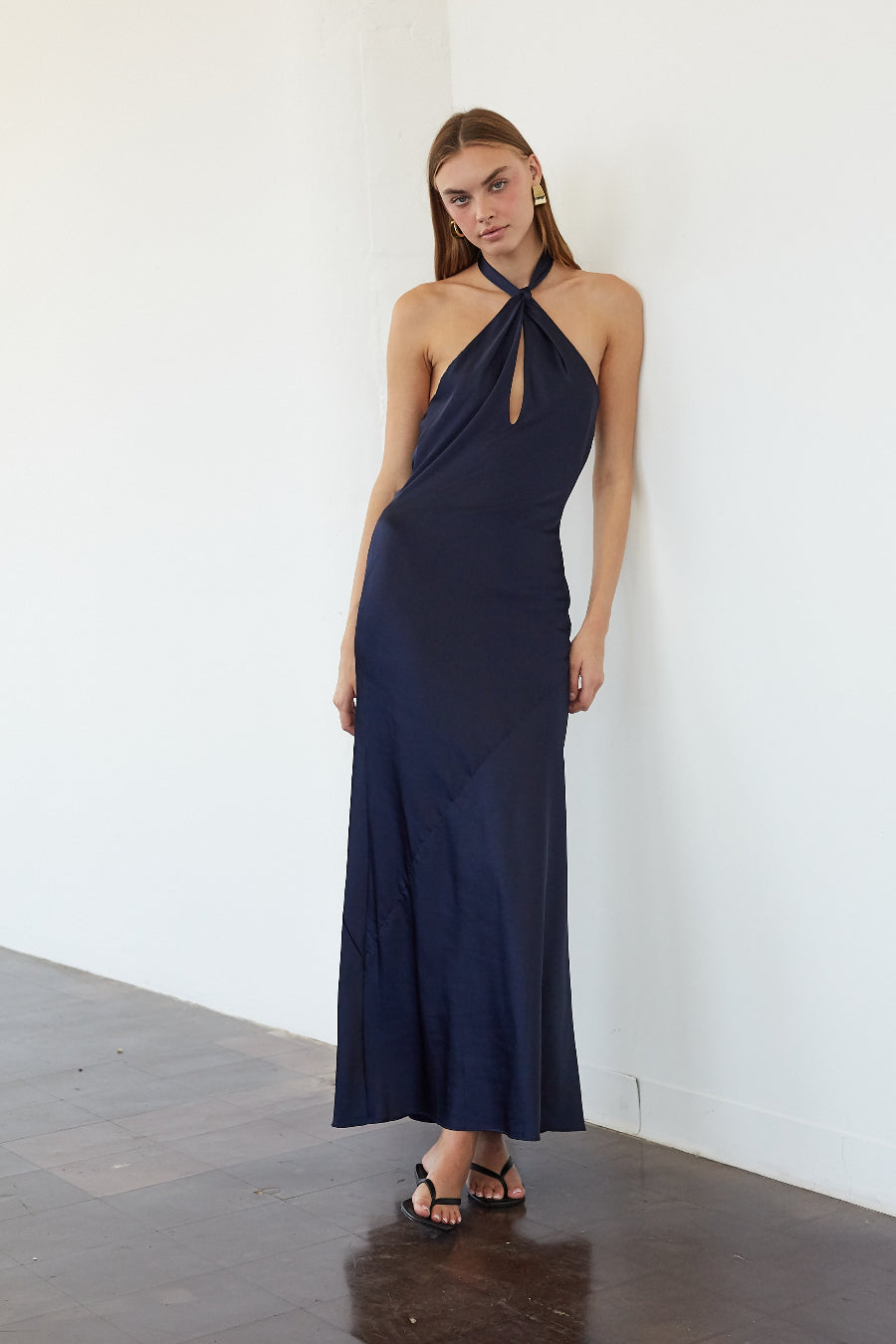 Trinity Halter Keyhole Maxi Dress