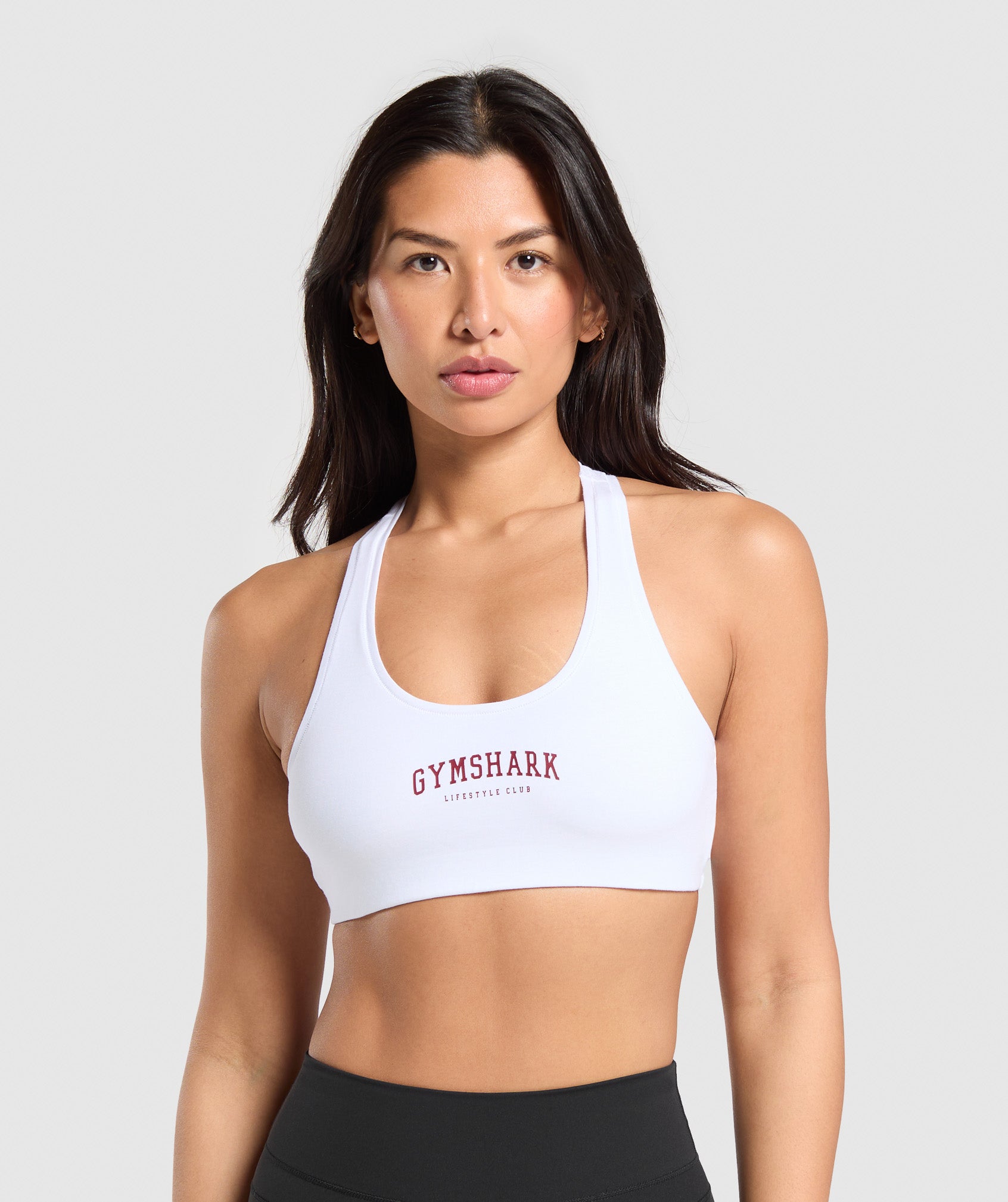 Gymshark Lifestyle Club Cotton Bralette - White