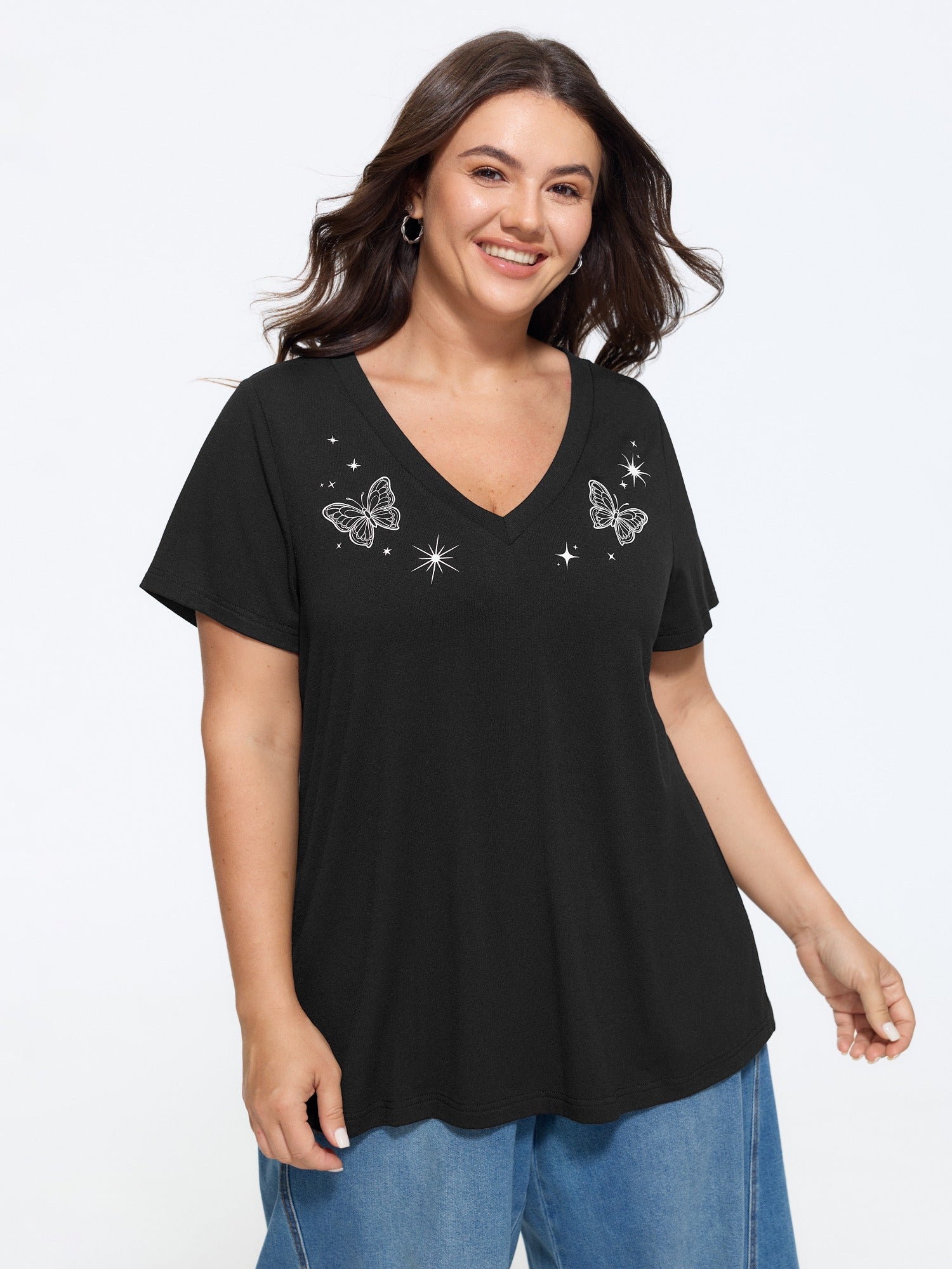 Supersoft Butterfly Star Print T-Shirt