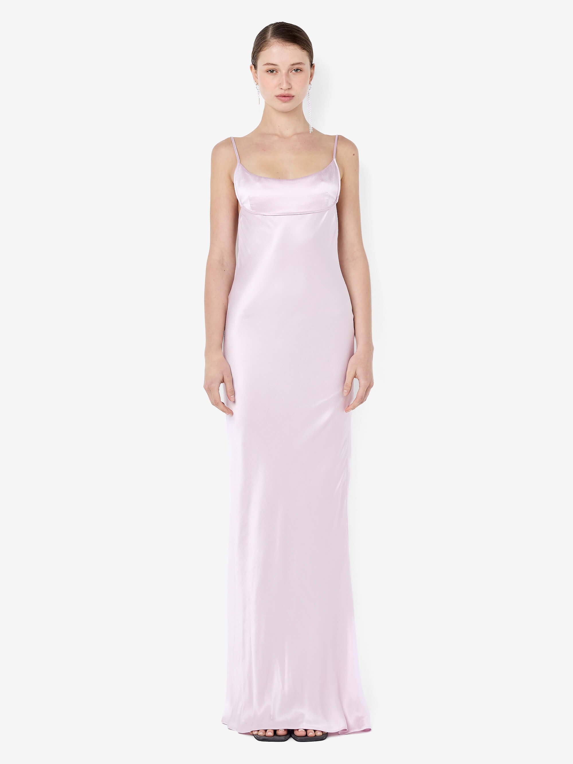 MARCY COWL NECK MAXI DRESS - BALLET