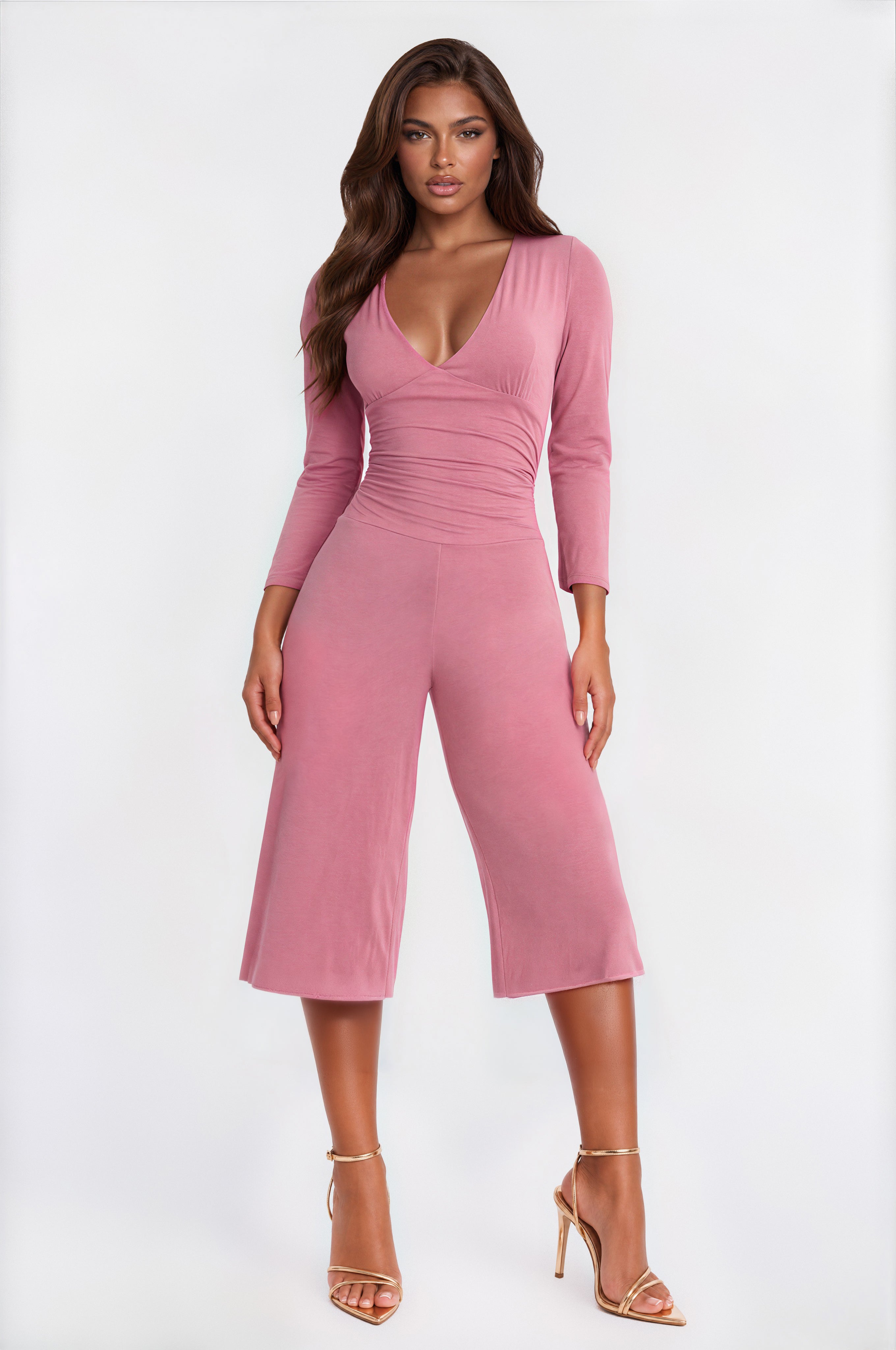 Lori Gaucho Jumpsuit - Mauve