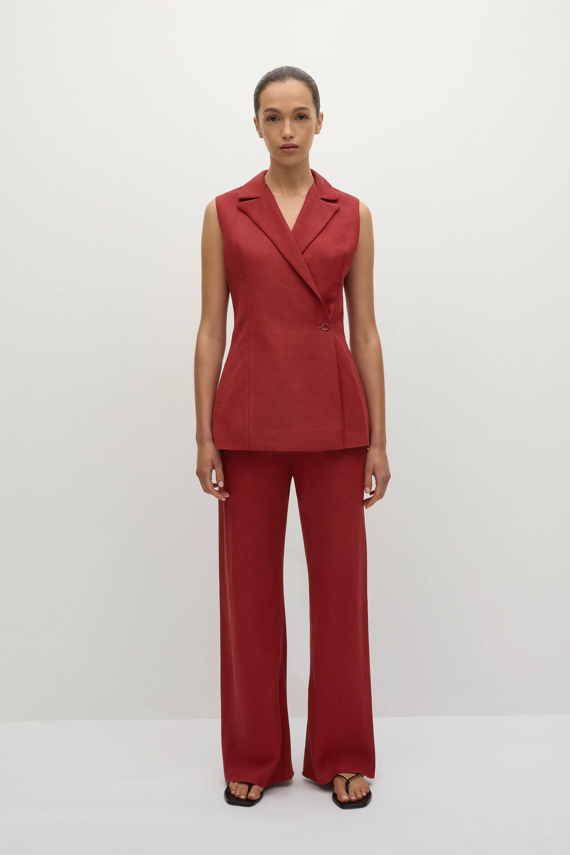 Florine Blazer Deep Red - Final Sale