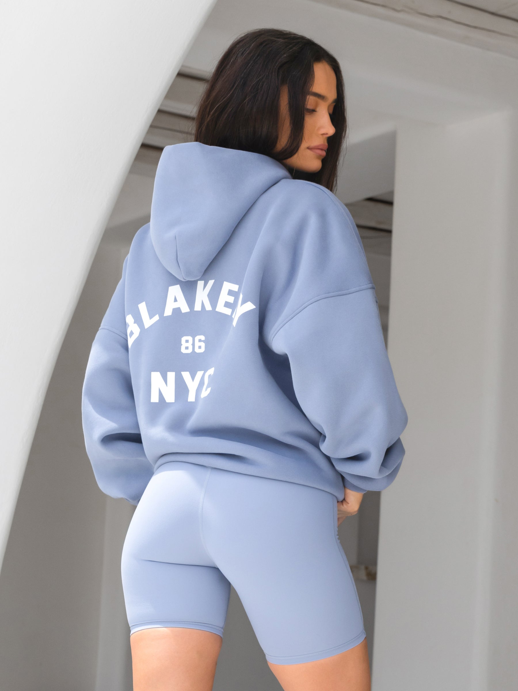 NYC Oversized Hoodie - Cloudy Blue